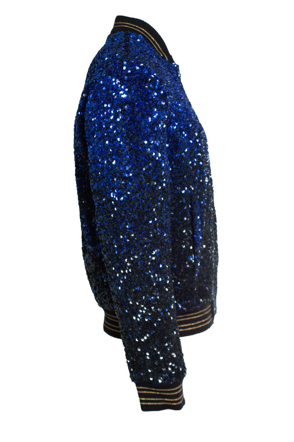 Saint Laurent Paris Saint Laurent, Degrade sequinned wool bomber jacket Size US L / EU 52-54 / 3 - 2 Thumbnail