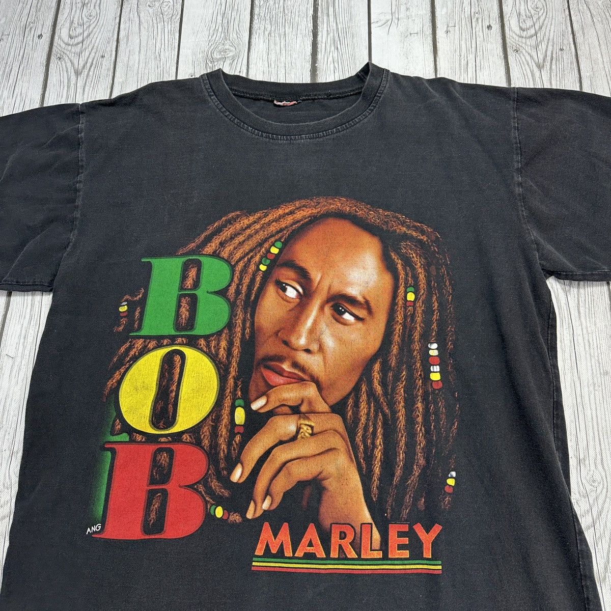 Band Tees × Bob Marley × Vintage Vintage Bob Marley tee Size US XL / EU 56 / 4 - 3 Thumbnail