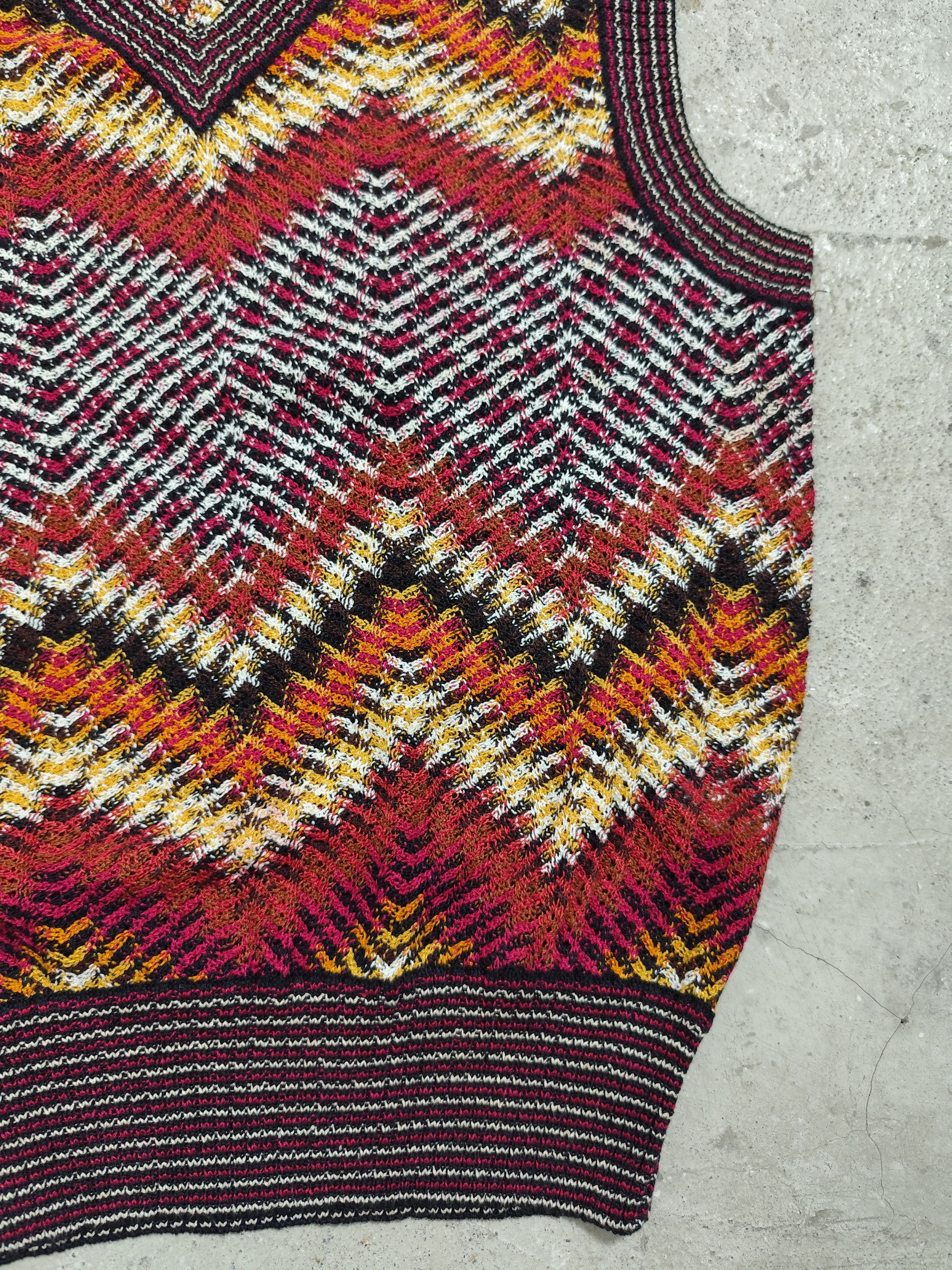 Missoni Missoni abstract pattern Cable knitted vest multi color Size L / US 10 / IT 46 - 3 Thumbnail