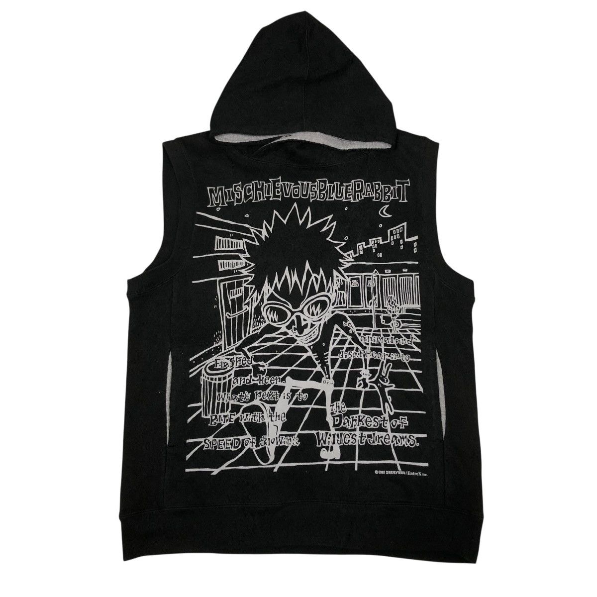 Japanese Brand 🔥SLEEVELESS TANKTOP HOODIE MISCHIEVOUS BIG LOGO PUNK STYLE Size US M / EU 48-50 / 2 - 1 Thumbnail