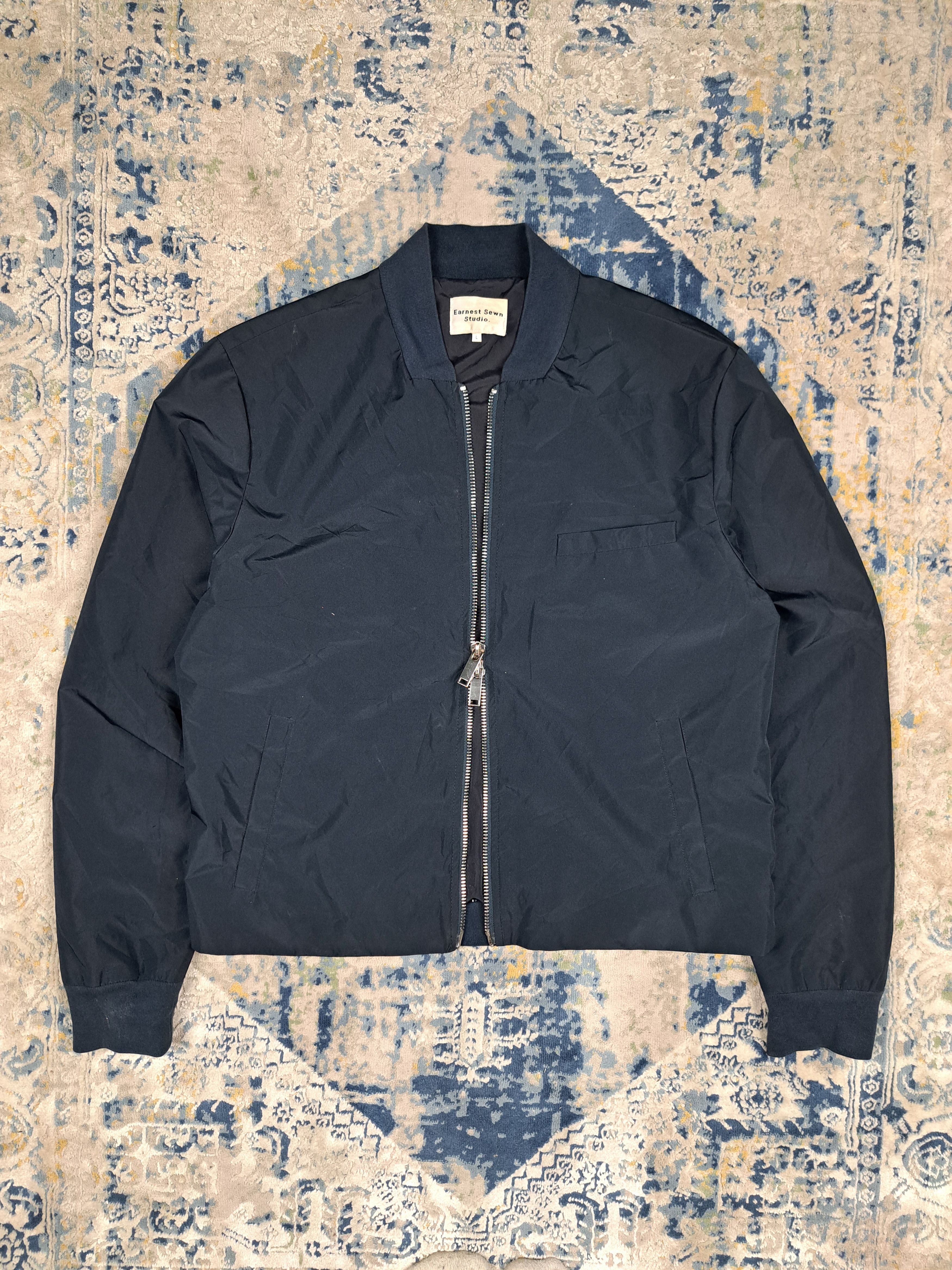 image of Archival Clothing x Earnest Sewn Studio New York Light Jacket Archive Designer in Navy (Size Large)