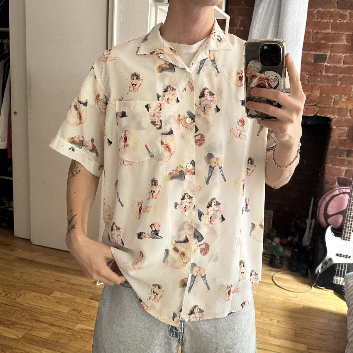 Enfants Riches Deprimes Rare ERD Enfants Riches Deprimes Porn XXX Girl Button Up Top Size US L / EU 52-54 / 3 - 11 Thumbnail