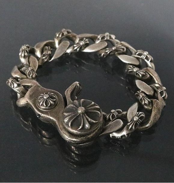 Chrome Hearts Chrome Hearts Fancy Clip Bracelet - 8.5 inch Chrome Hearts Chrome Hearts Fancy Clip Bracelet - 8.5 inch