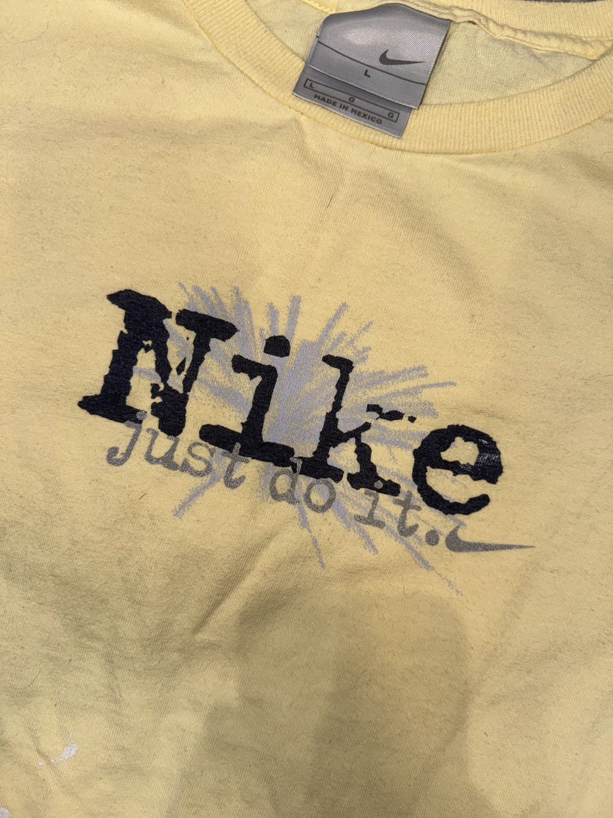 Nike Vintage Nike just do it chrome splatter tee Size L / US 10 / IT 46 - 2 Thumbnail