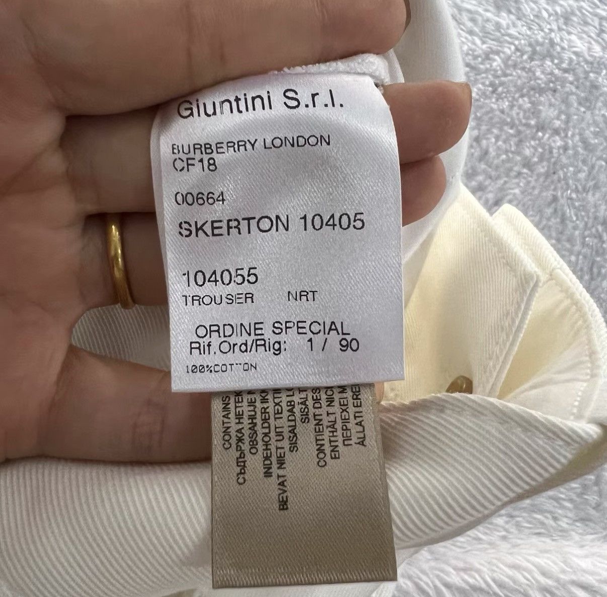 Burberry Burberry White High-waisted Trousers J41 Size 26" / US 2 / IT 38 - 4 Thumbnail
