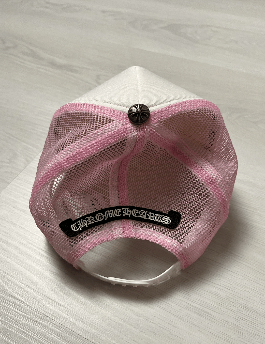 Chrome Hearts Chrome Hearts Pink and White Trucker Hat Size ONE SIZE - 3 Thumbnail