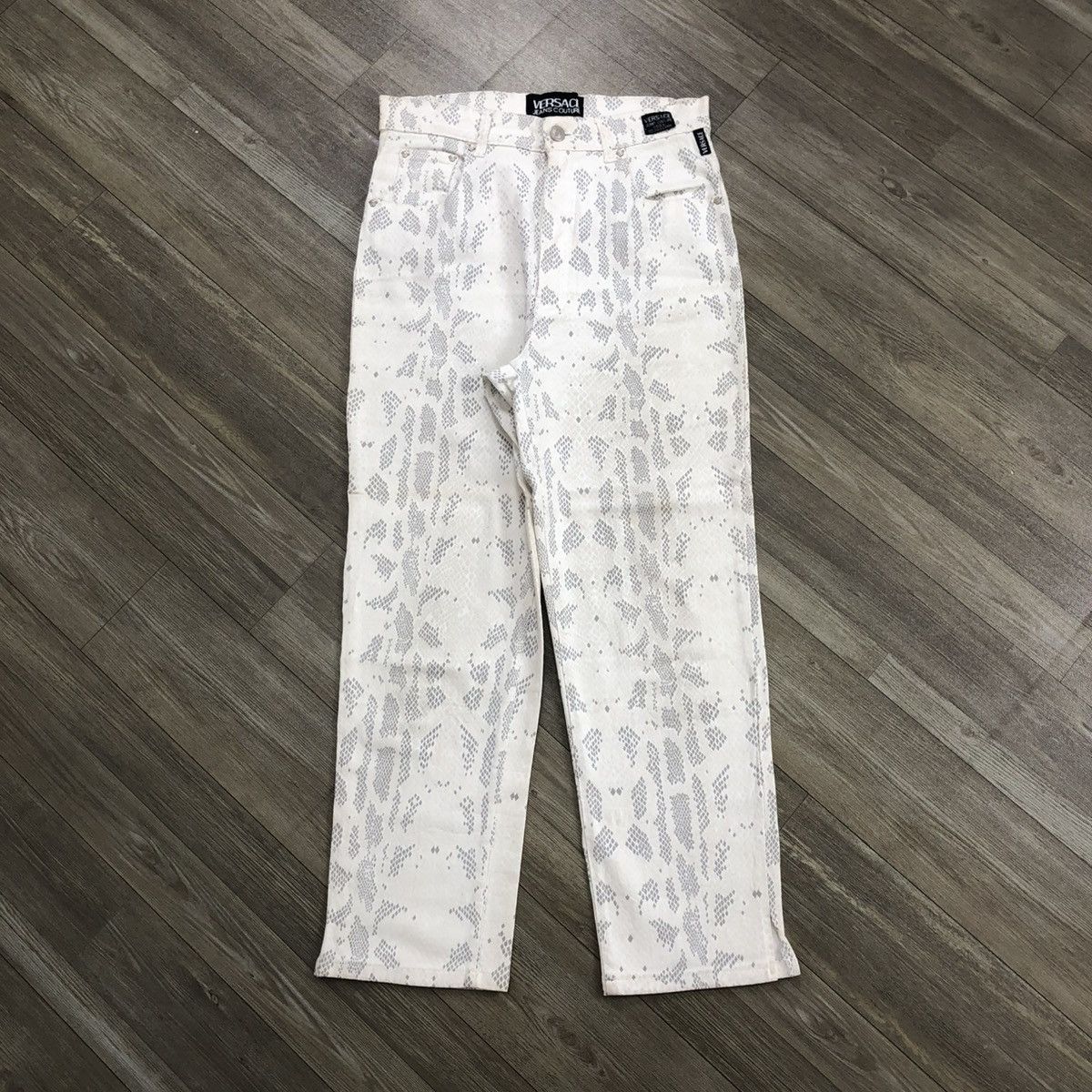 Versace Vintage Versace Jeans Country Snake Skin Jeans Luxury Size US 26 / EU 42 - 1 Thumbnail