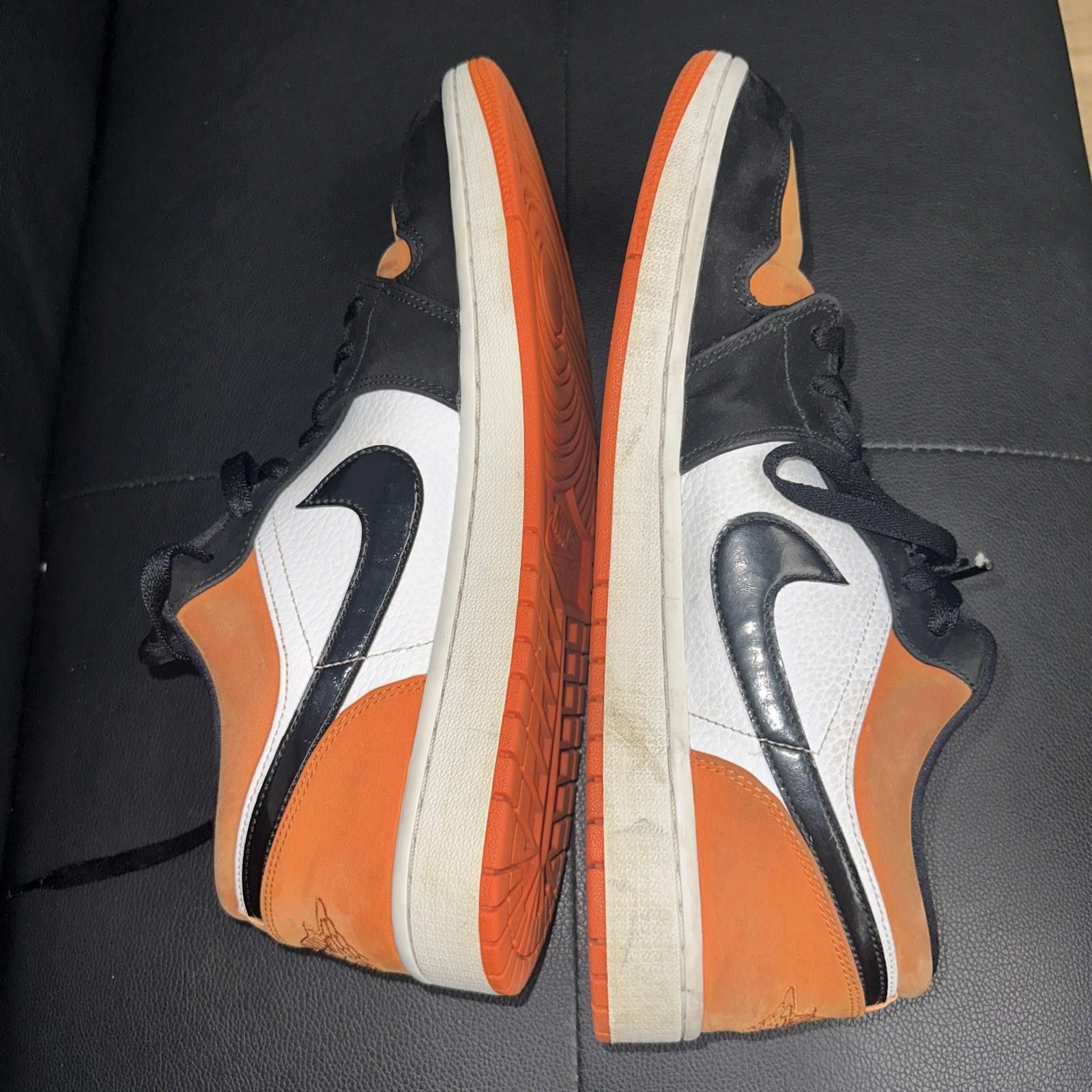 Jordan Brand Nike Air Jordan 1 Low Shoes Mens Size 13 Orange 553558-128 Size US 13 / EU 46 - 5 Thumbnail