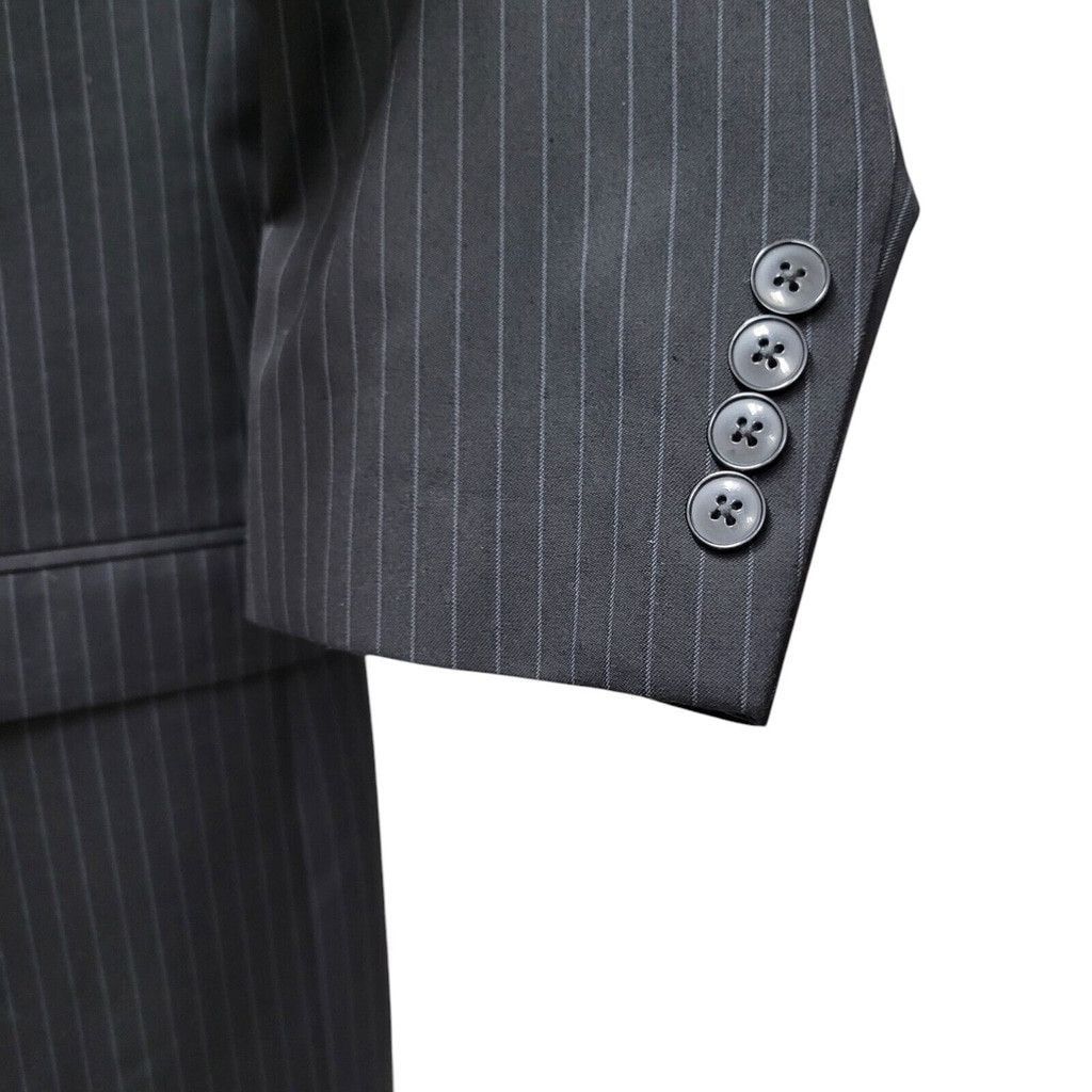 Calvin Klein Calvin Klein Polyester Rayon Pinstripe Suit Jacket 42R Men's Size 42R - 6 Thumbnail