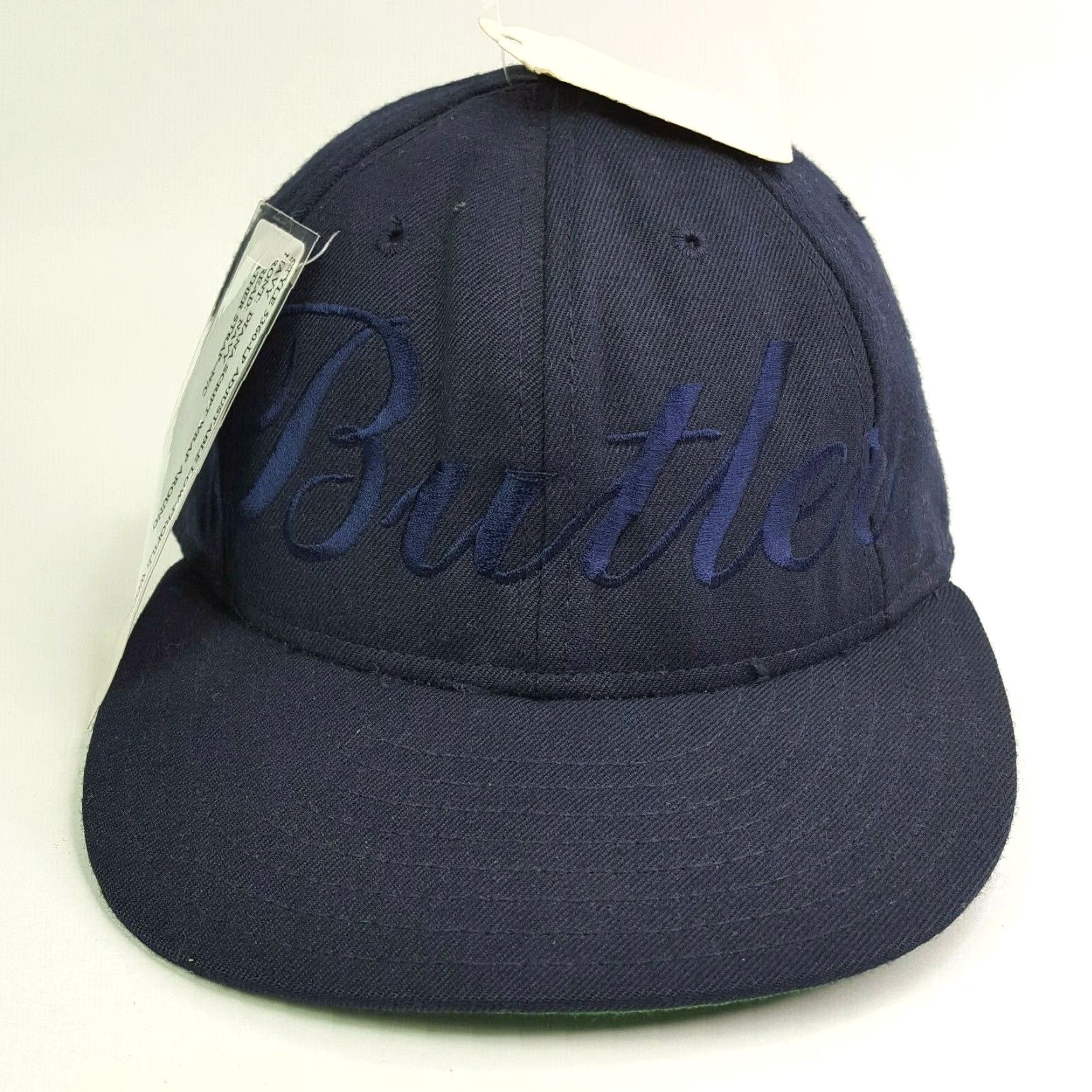 Vintage VTG Butler University Script Navy Blue Snapback Adjustable Hat Baseball Cap Size ONE SIZE - 2 Thumbnail