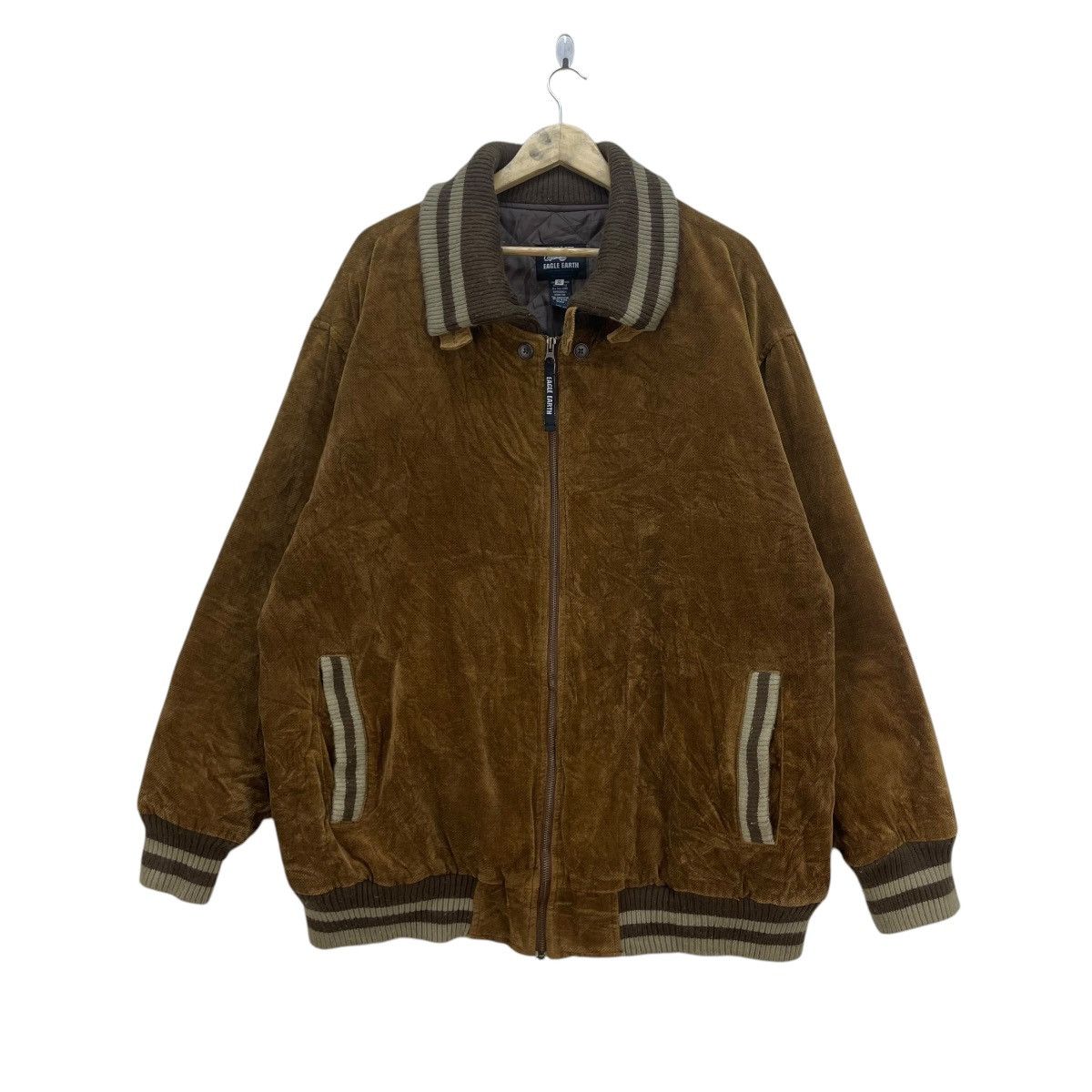 Japanese Brand × Vintage Vintage Oversized Japanese Brand Eagle Earth Bomber Zipper Size US XL / EU 56 / 4 - 1 Thumbnail