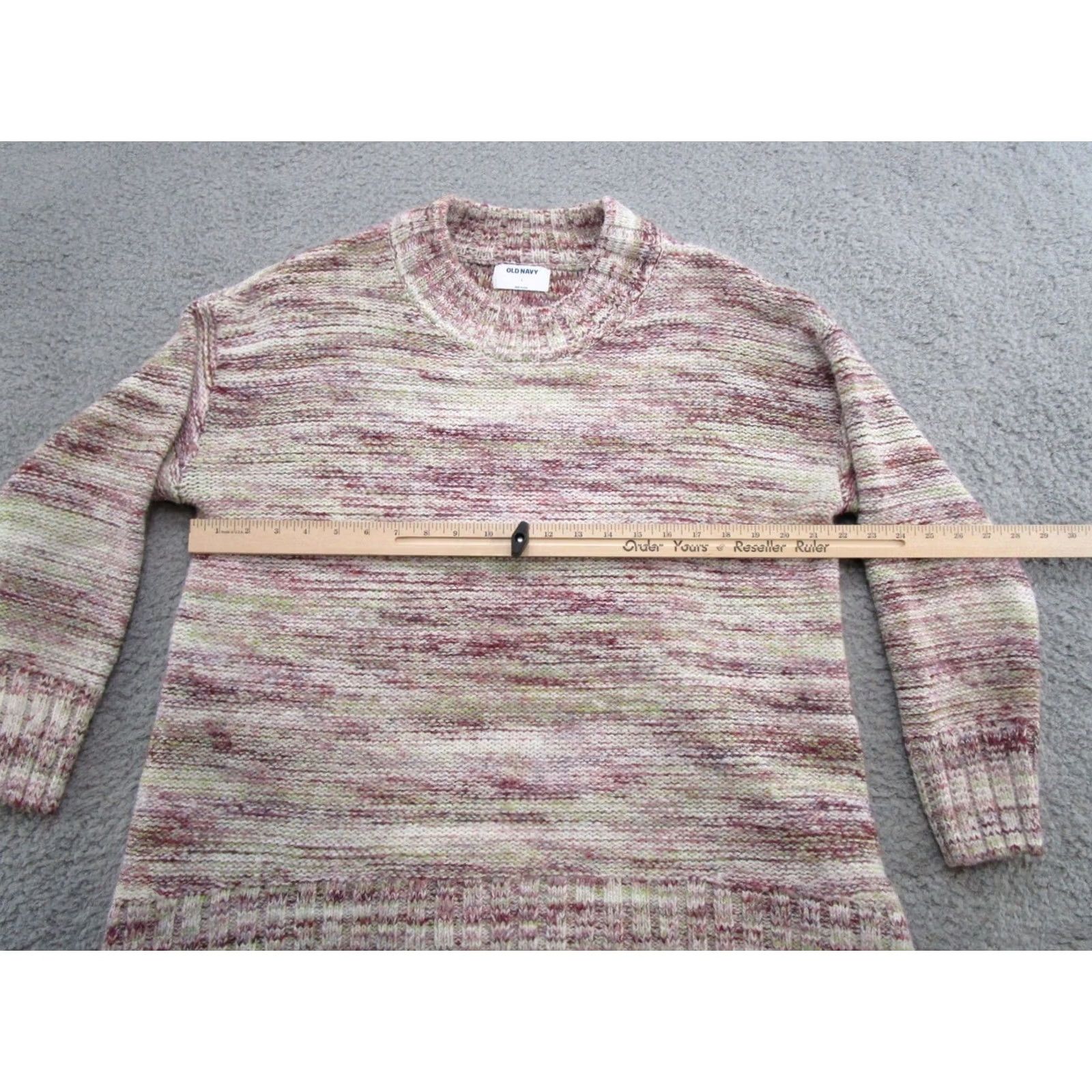 Old Navy Old Navy Acrylic Blend Pullover Knit Sweater Womens Size L Multicolor Crew Neck Long Sleeve Shirt? Size L / US 10 / IT 46 - 6 Thumbnail