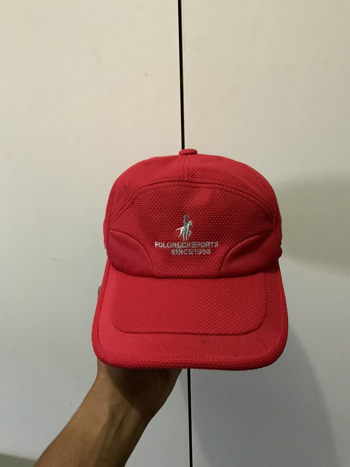 Hat Club Polo Neck Sport Red Logo Hat Size ONE SIZE - 5 Thumbnail