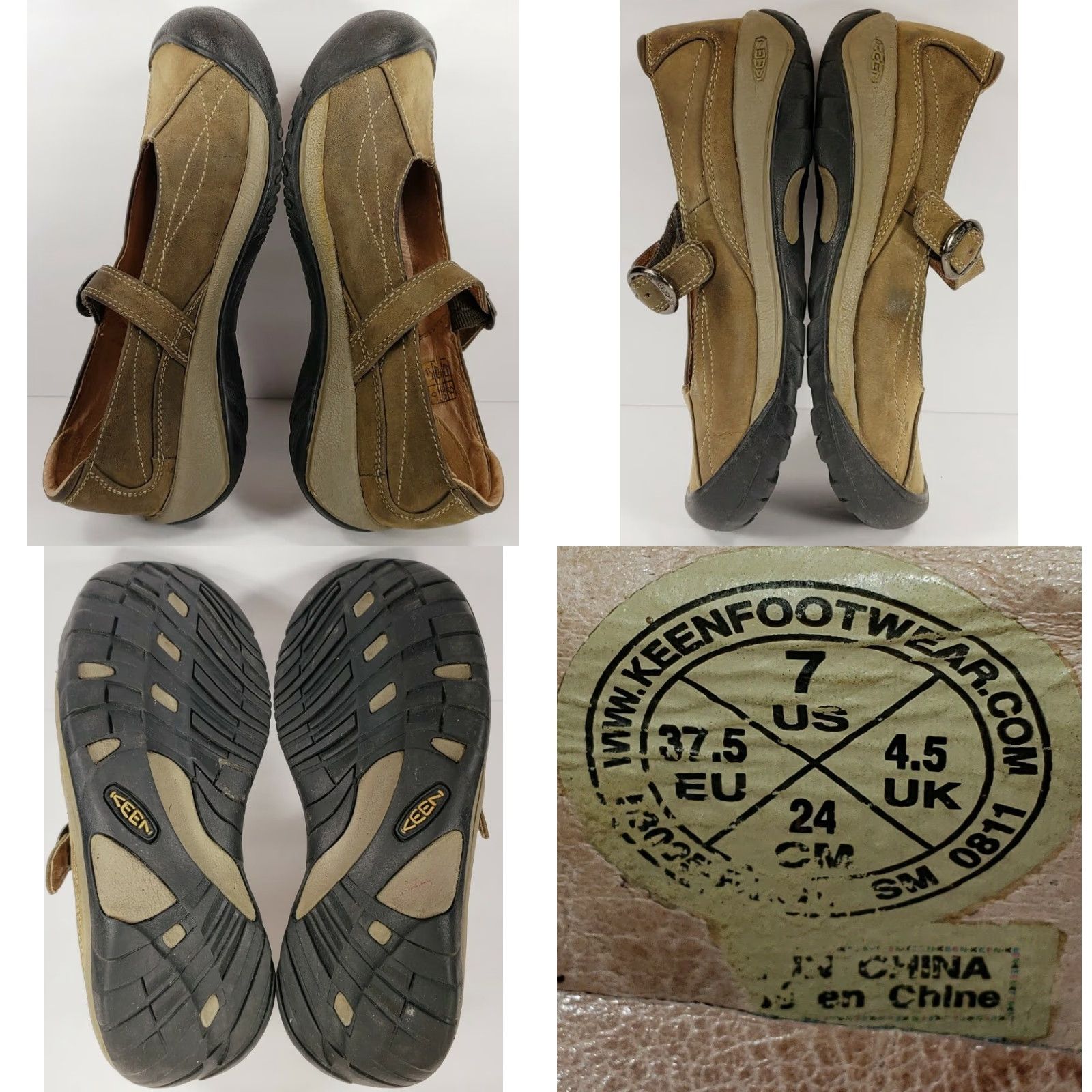 KEEN KEEN Presidio Mary Jane Olive Color Leather Flats Buckle Strap Women's Size 7 Size US 7 / IT 37 - 8 Thumbnail