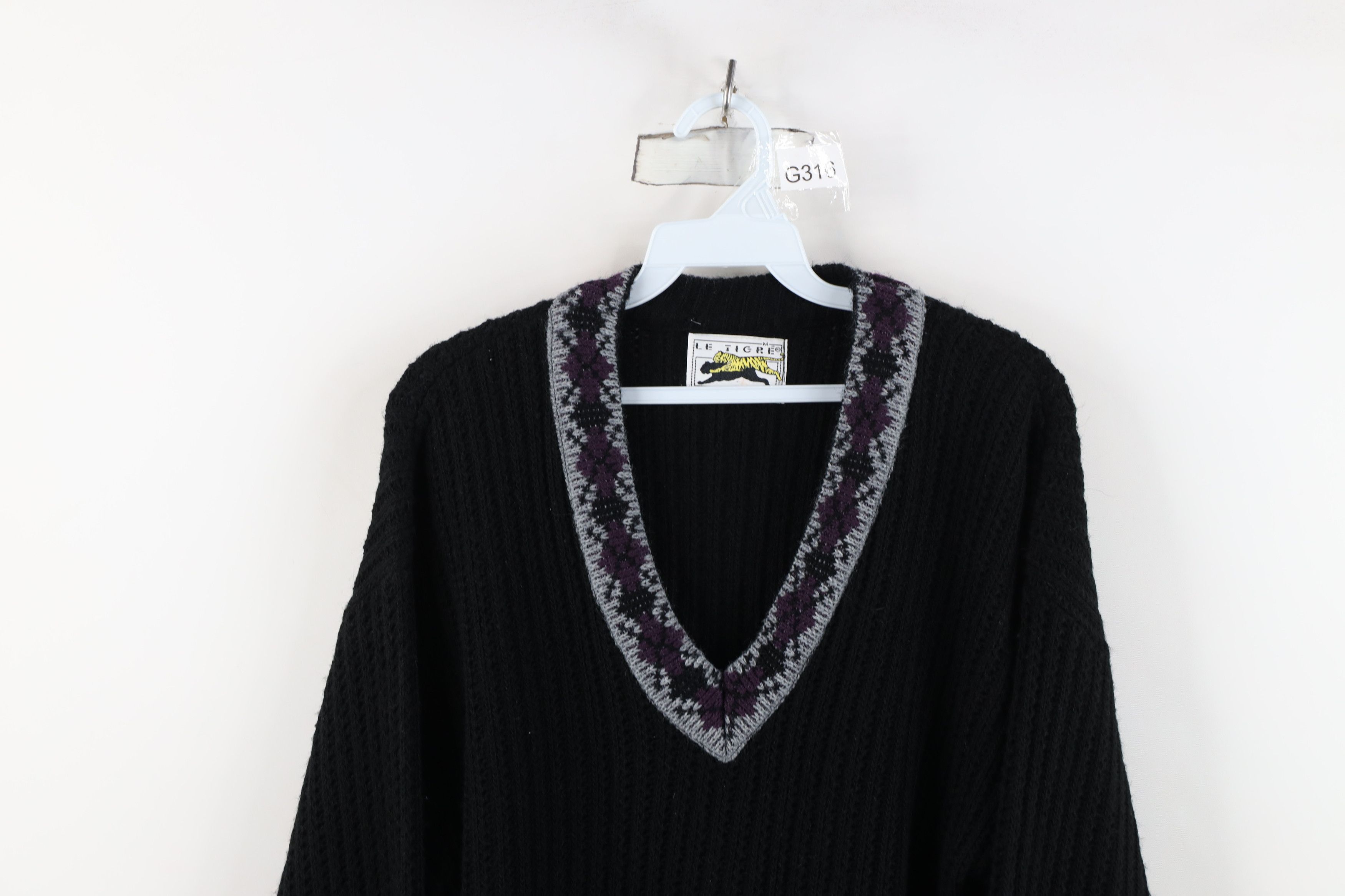 Vintage Vintage 80s 90s Dapper Diamond Chunky Ribbed Sweater USA Size US M / EU 48-50 / 2 - 2 Thumbnail