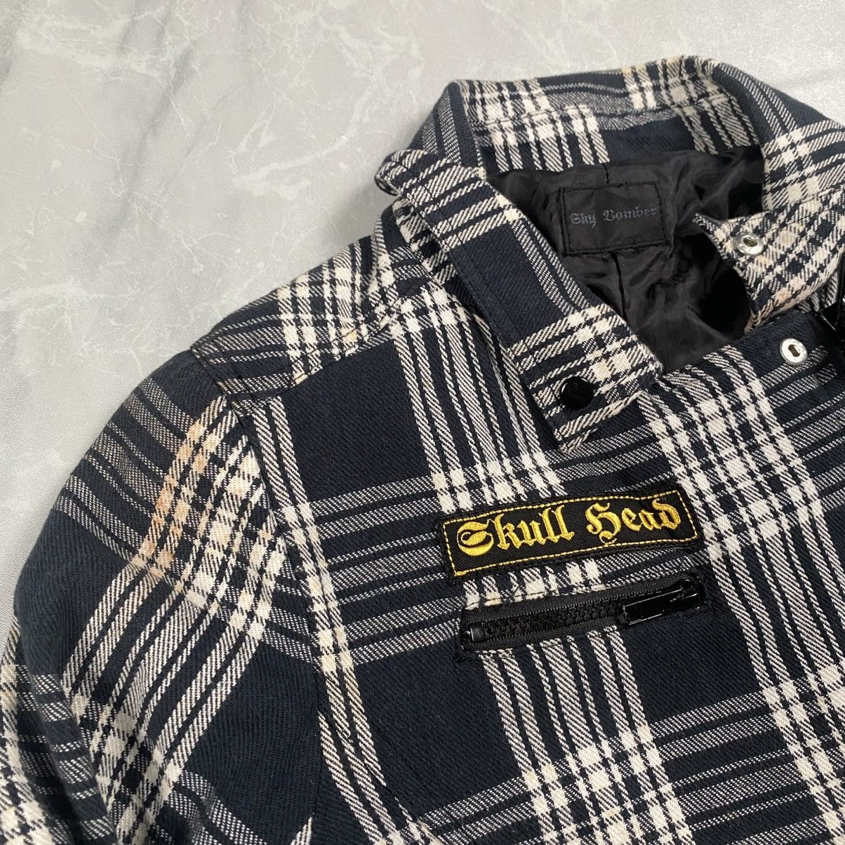 Japanese Brand Sky Bomber Japan Tartan Goth Punk Crop Jacket Size S / US 4 / IT 40 - 7 Thumbnail