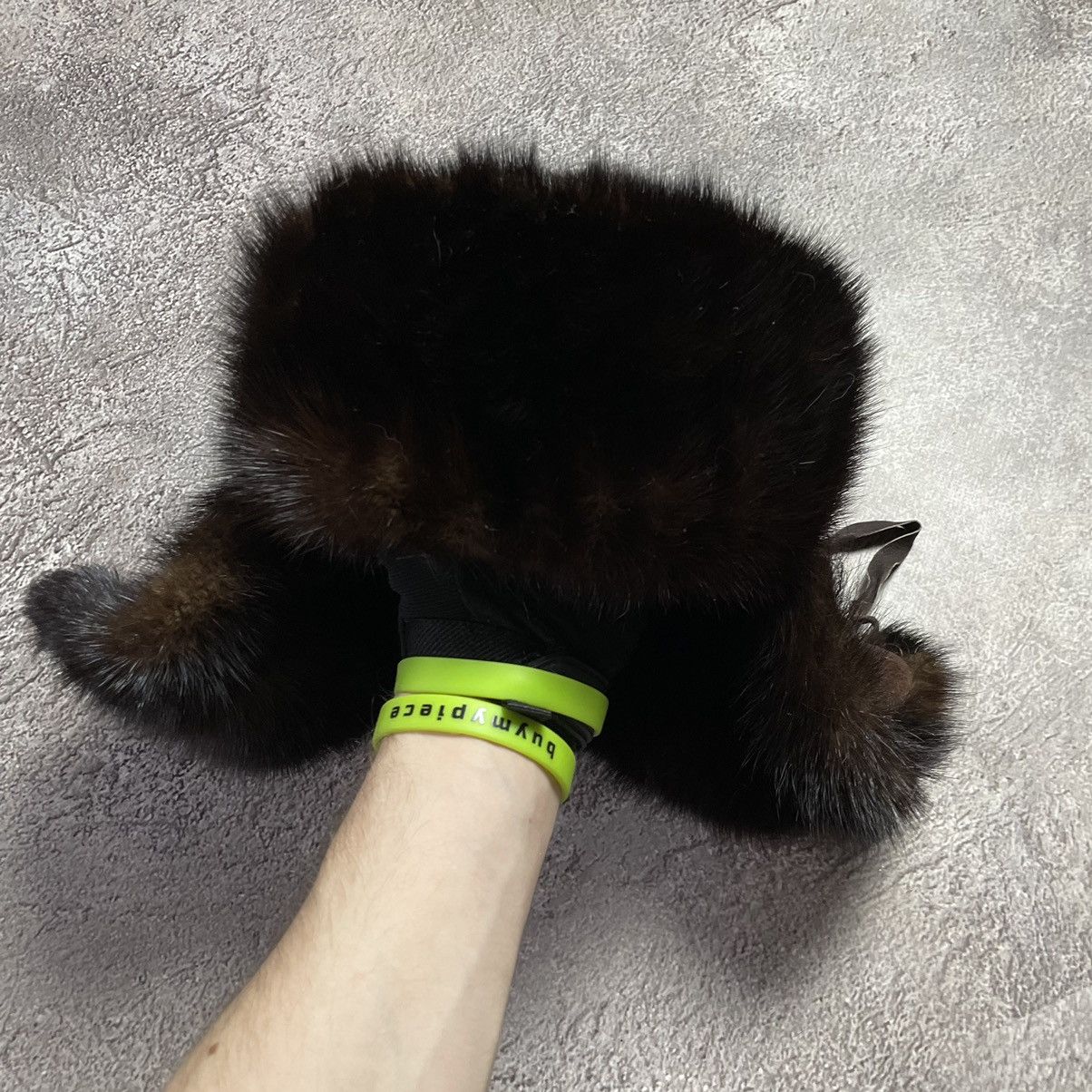 Vintage Vintage 90s Mohair Faux Fur Ushanka Beanie Hat Oversized OS Size ONE SIZE - 2 Thumbnail