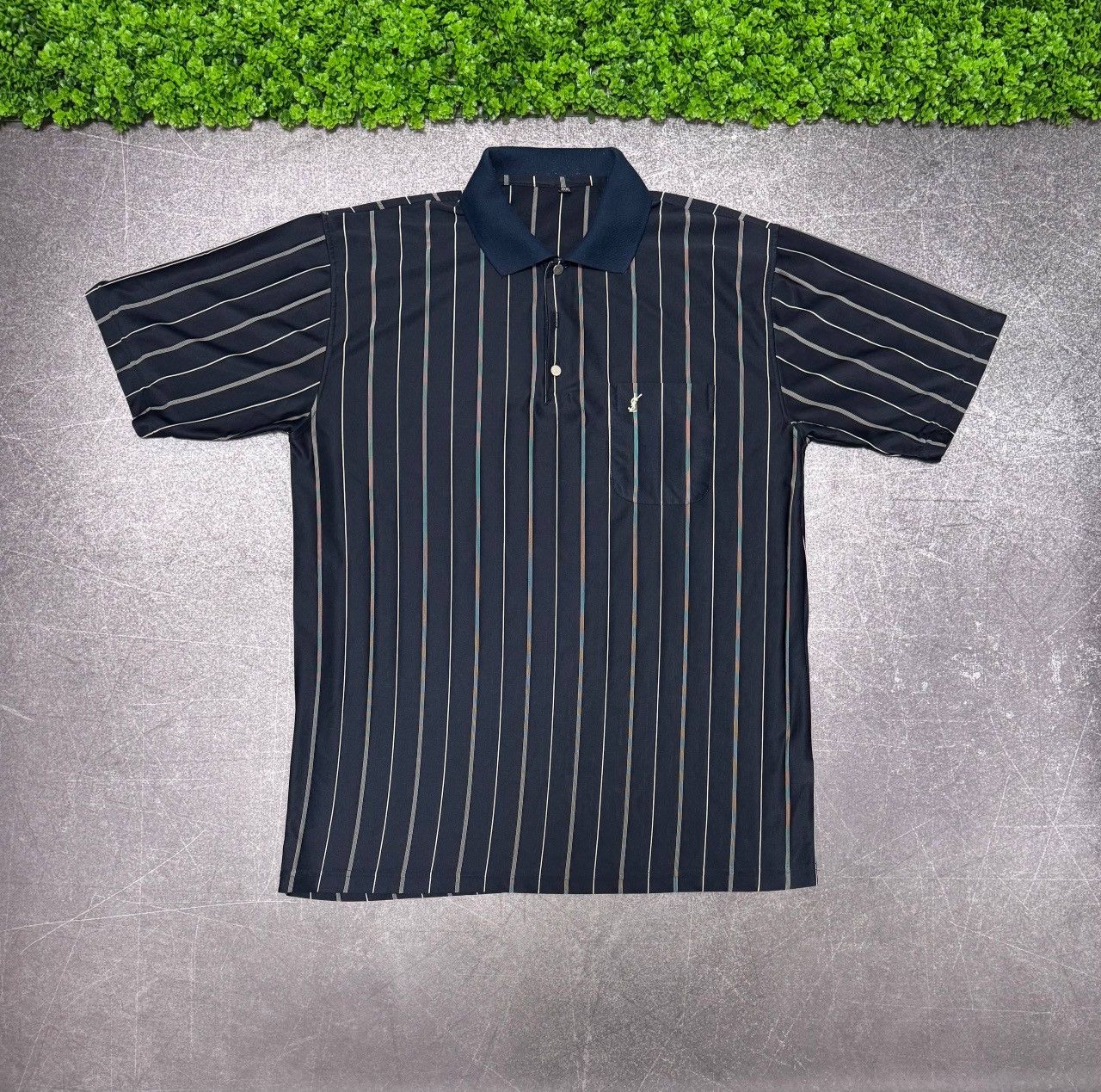 Yves Saint Laurent Vintage Yves Saint Laurent YSL Silk Polo Shirt Size US XL / EU 56 / 4 - 1 Thumbnail
