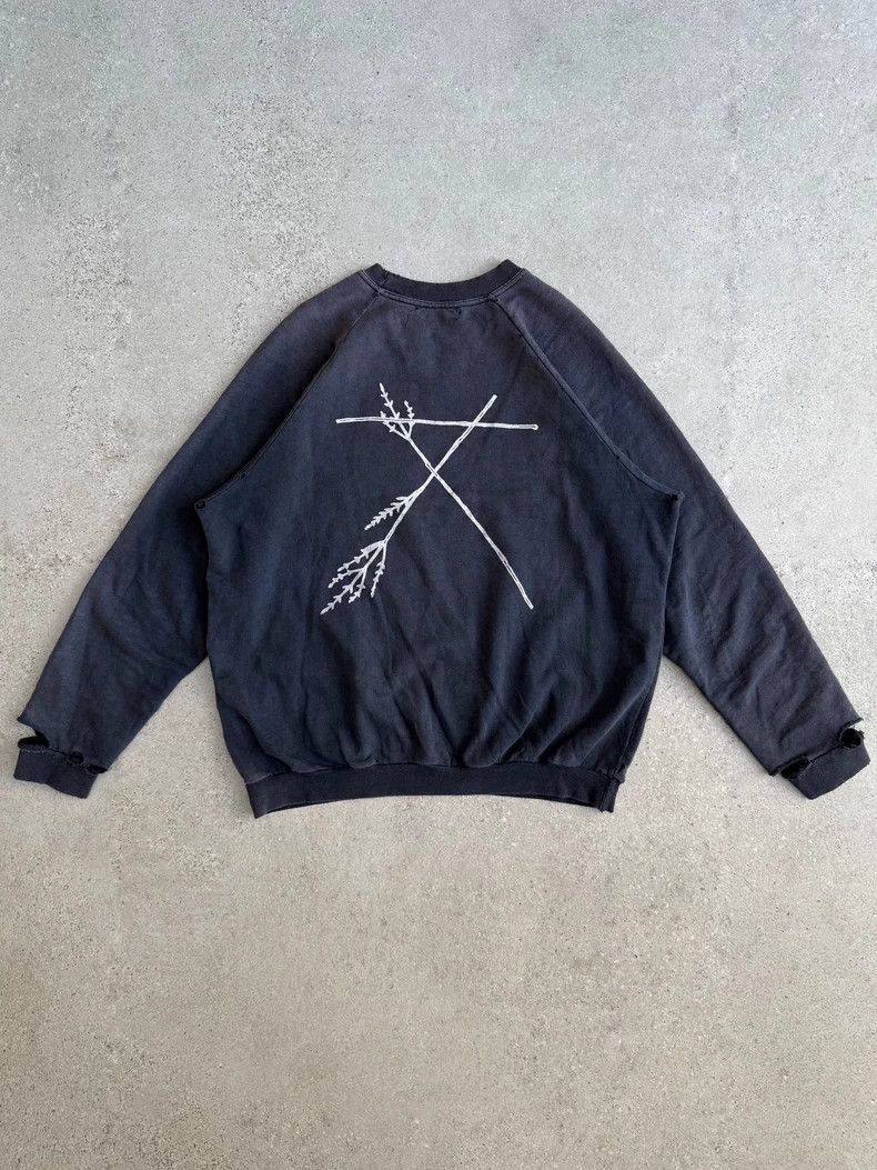 Raf Simons RAF SIMONS AW02 Archive Destroy Faded Raglan Sleeve Pullove Size US M / EU 48-50 / 2 - 2 Thumbnail