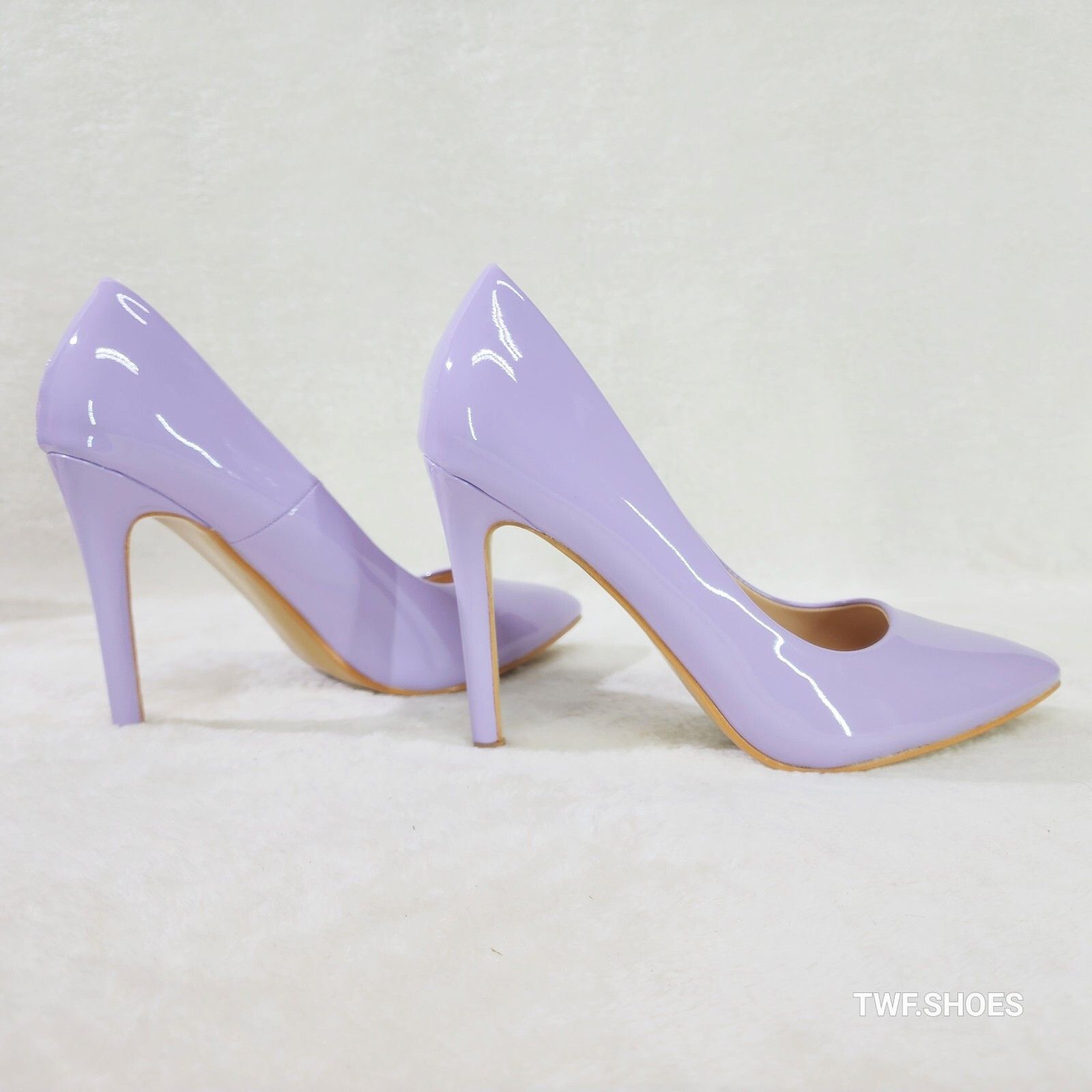 Other Glam Lilac Purple Patent High Heel Stiletto Shoes Pumps (US Size US 8 / IT 38 - 2 Thumbnail