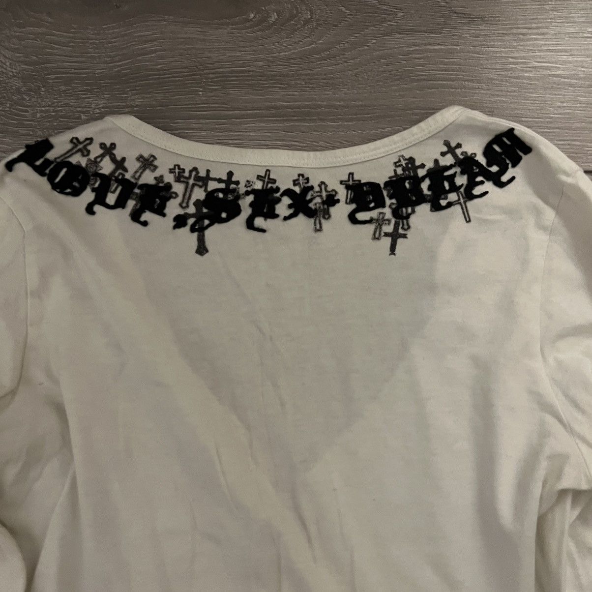 Le Grande Bleu (L.G.B.) L.G.B cross love sex dream white top Size US S / EU 44-46 / 1 - 4 Thumbnail