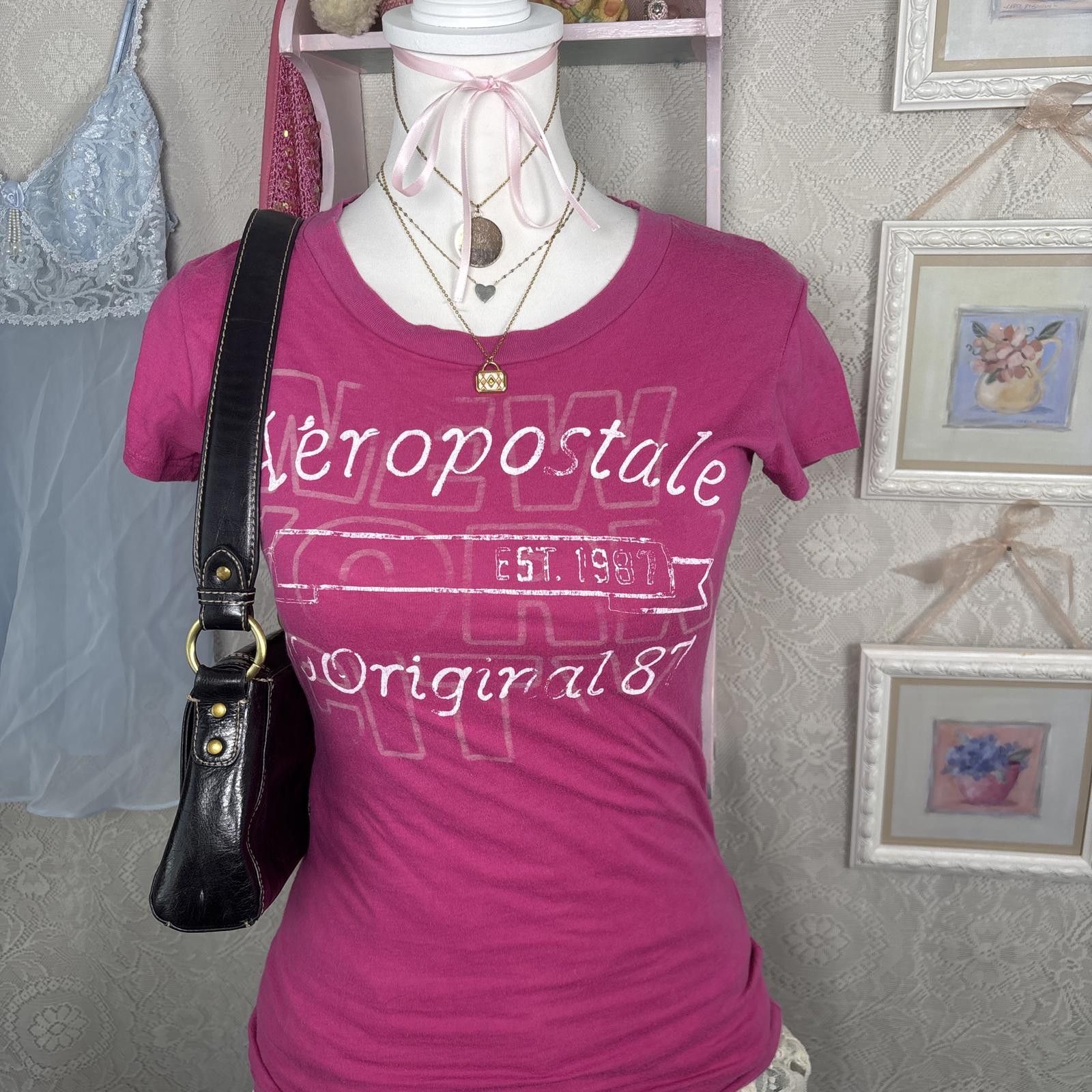 Aeropostale y2k fitted aeropostale baby tee Size S / US 4 / IT 40 - 3 Thumbnail