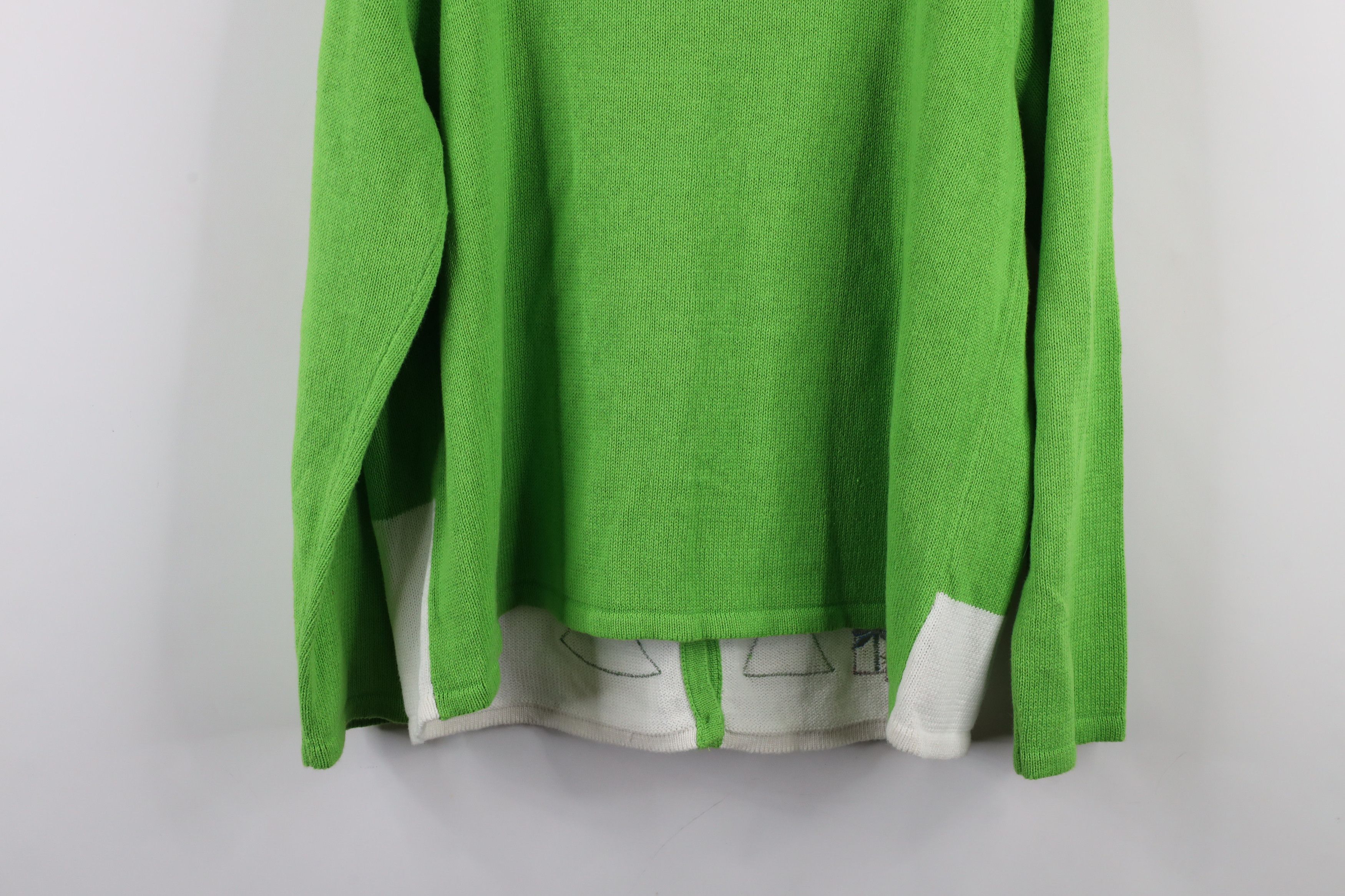 Vintage Vintage 90s Streetwear Town Winter Knit Cardigan Sweater Size L / US 10 / IT 46 - 12 Thumbnail