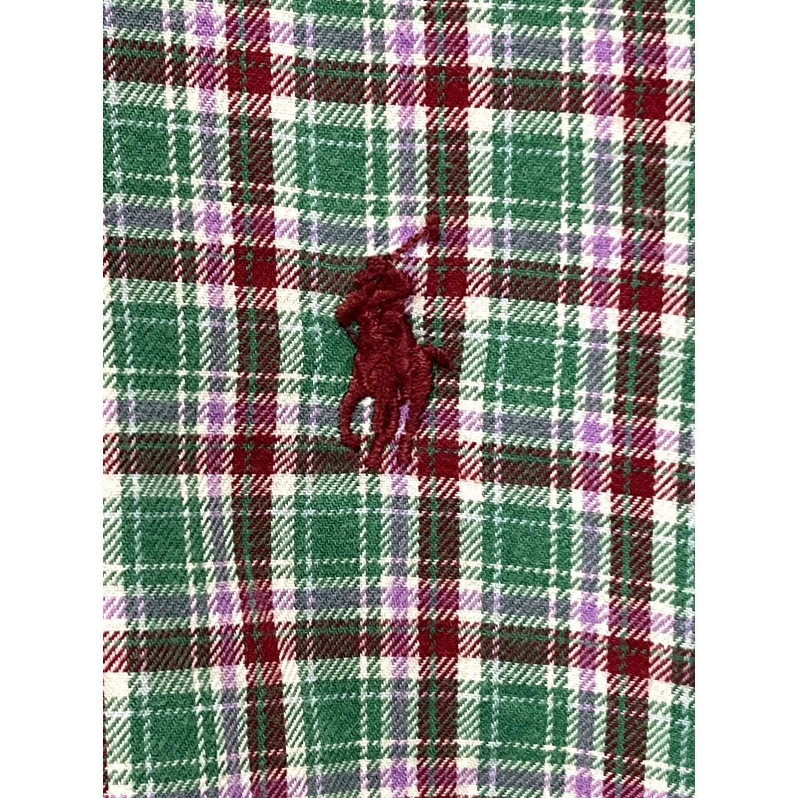 Ralph Lauren Ralph Lauren Button-Down Shirt Mens XL Green Red Plaid Classic Fit Pony Size US XL / EU 56 / 4 - 4 Thumbnail