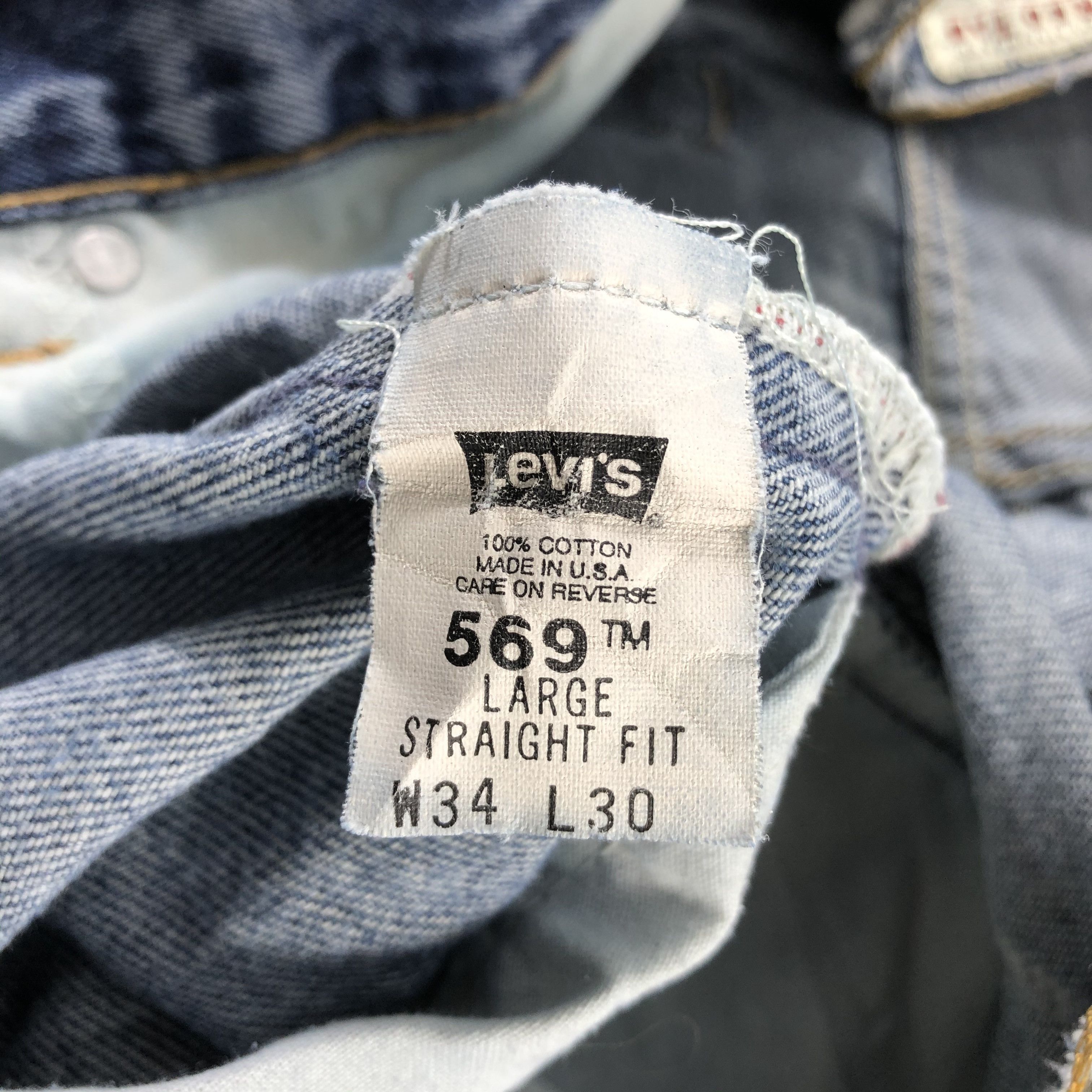 Levi's 90s Vintage Blue Wash Levis RedTab Jeans-J2348 Size US 35 - 15 Thumbnail