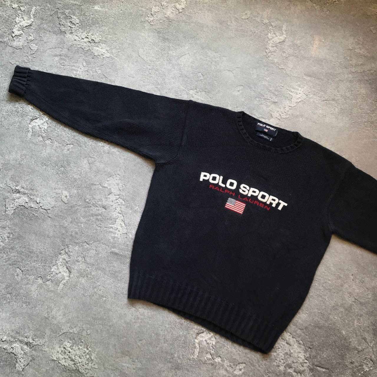 Polo Ralph Lauren × Ralph Lauren × Vintage Vintage Ralph Lauren Polo Sport Knit Sweater Size US XL / EU 56 / 4 - 2 Thumbnail