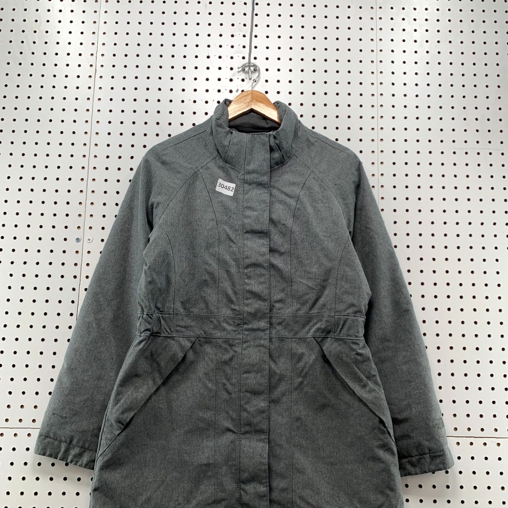The North Face VINTAGE The North Face Down Coat Womens M Gray 20x35 Arctic Hyvent 550 Parka Wool? Size M / US 6-8 / IT 42-44 - 6 Thumbnail