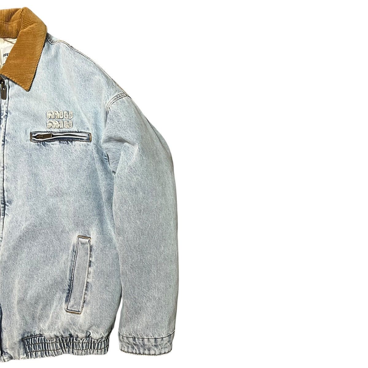 Miu Miu MIU MIU 2024FW Velvet Corduroy Collar Denim Jacket Size US M / EU 48-50 / 2 - 5 Thumbnail