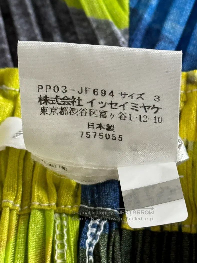 Issey Miyake Issey Miyake size:3 Color-block Pleated Trousers Size 22" - 4 Thumbnail