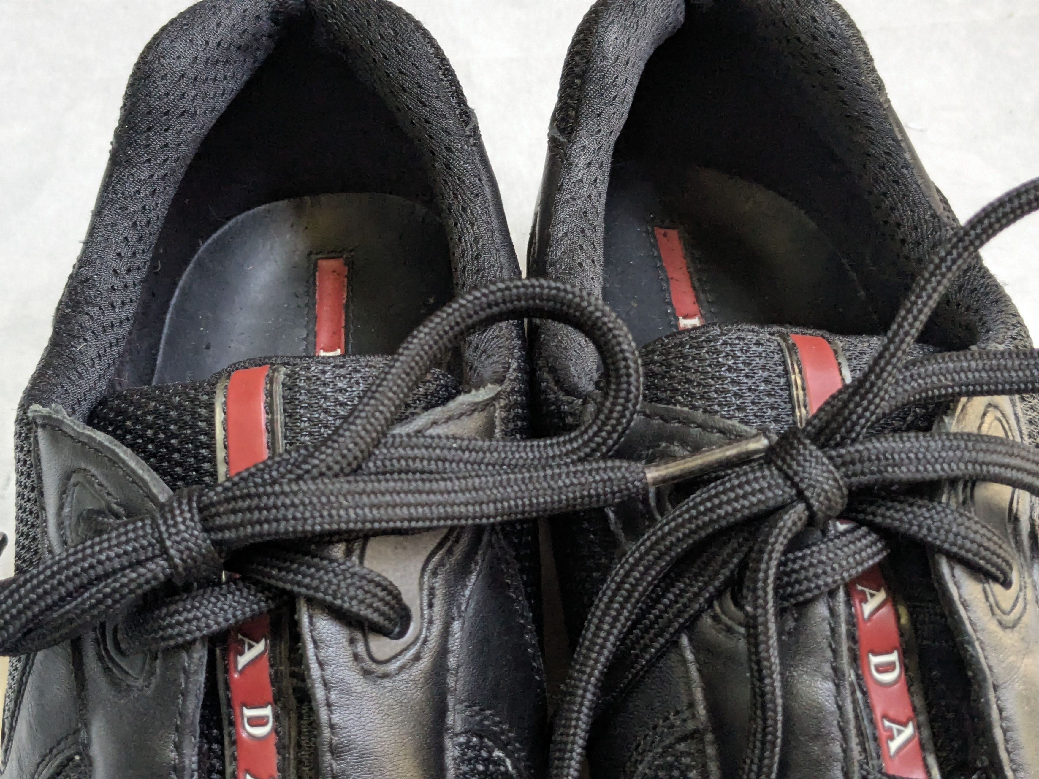 Prada Prada America's Cup Sneakers Black Leather 11 Red Size US 11 / EU 44 - 5 Thumbnail