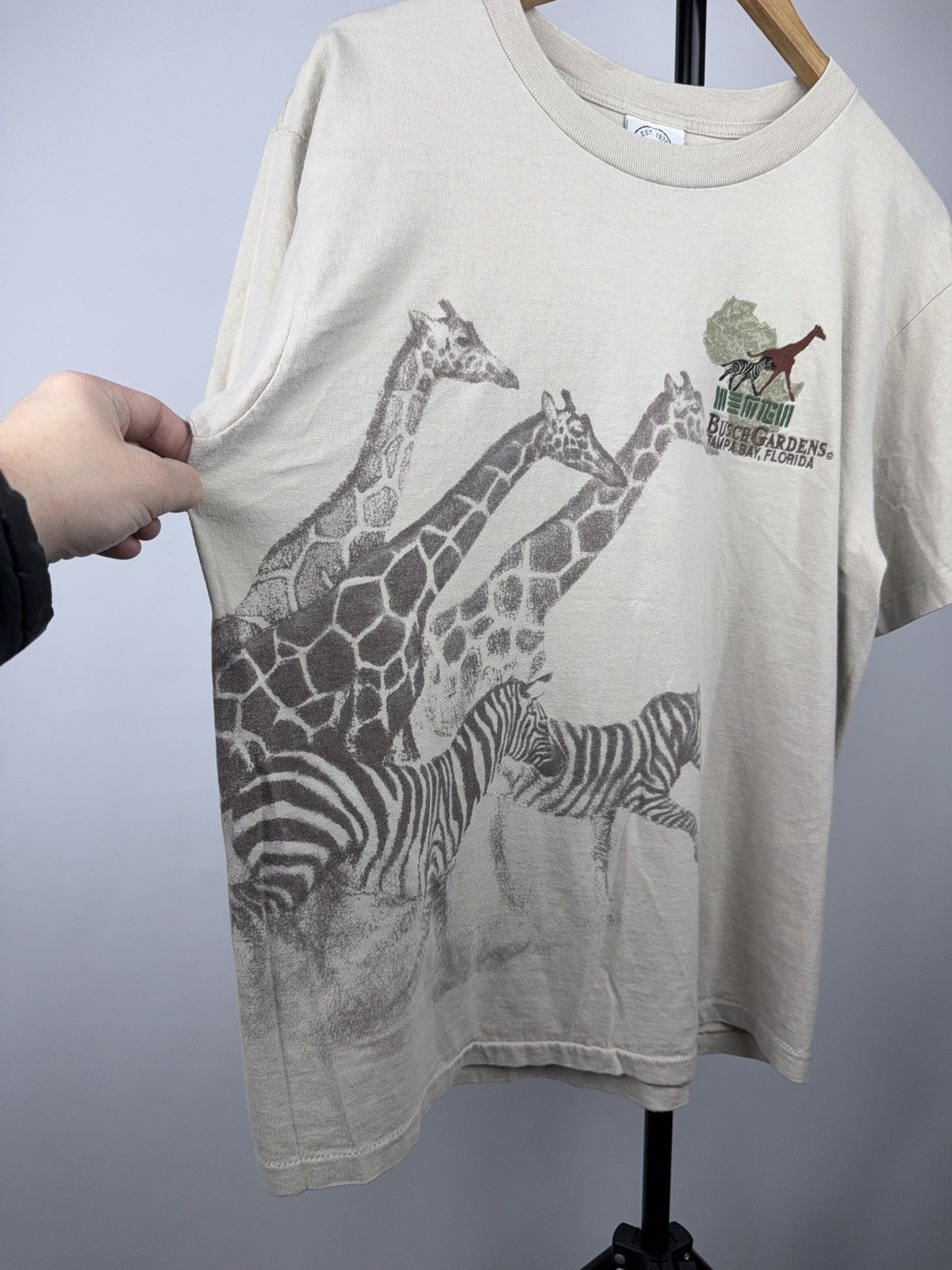 The Mountain 90s Turner Originals Busch Gardens Safari Tee Made in USA L Size US L / EU 52-54 / 3 - 7 Thumbnail