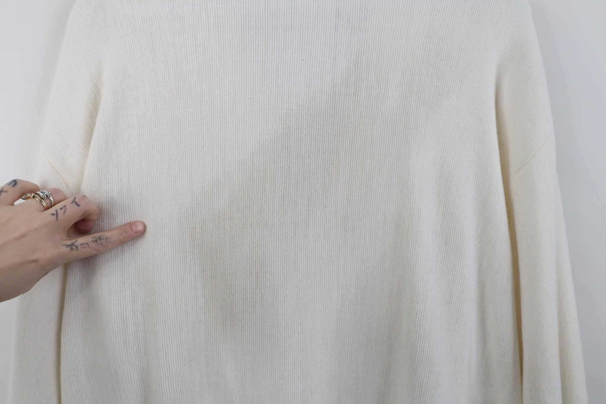 Vintage Vintage 70s Streetwear Blank Knit Cardigan Sweater White USA Size US XL / EU 56 / 4 - 10 Thumbnail