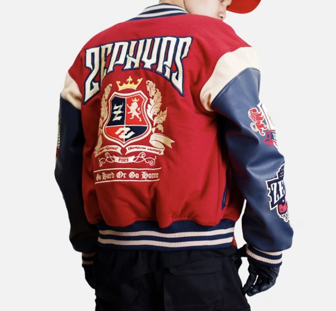 Other Varsity jacket red skull streetwear Size US L / EU 52-54 / 3 - 2 Thumbnail