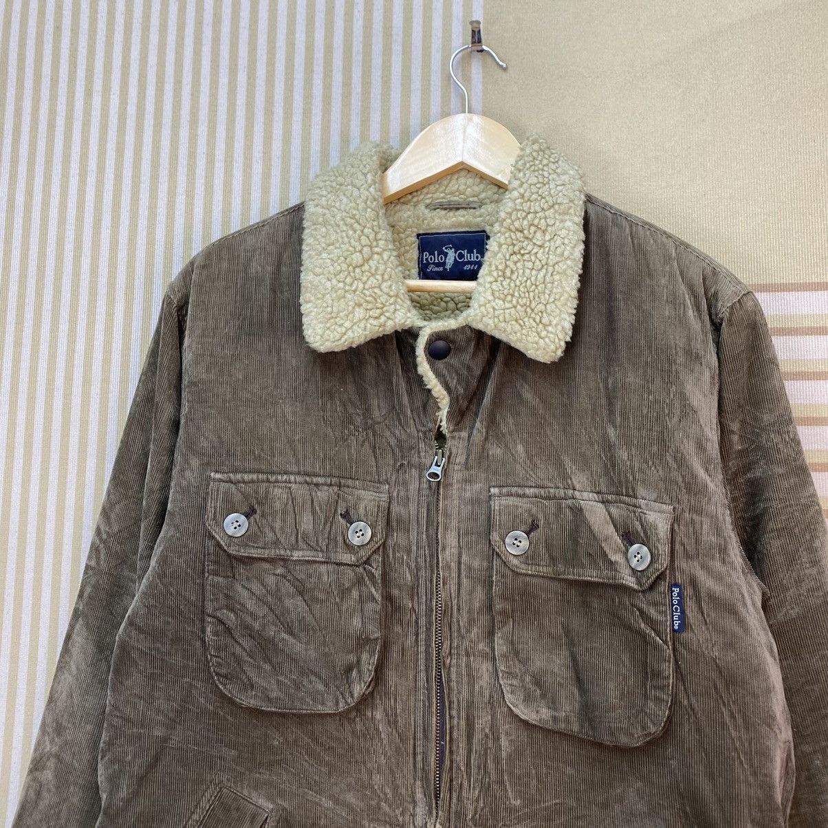Polo Ralph Lauren 🫶Vintage Polo Club brown corduroy sherpa lining jacket Size US M / EU 48-50 / 2 - 4 Thumbnail