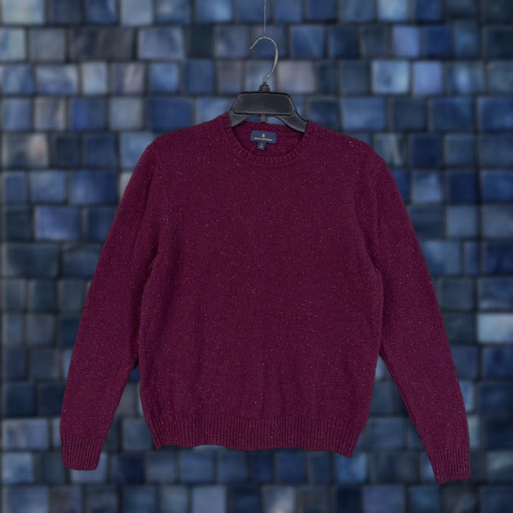 Brooks Brothers Brooks Brothers Sweater Womens Medium Purple Merino Wool Crewneck Knit Pullover Size M / US 6-8 / IT 42-44 - 1 Thumbnail