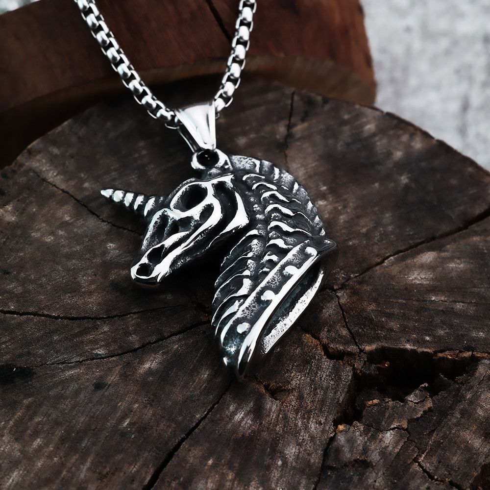 Jewelry × Vintage Unicorn Viking Necklace Size ONE SIZE - 2 Thumbnail