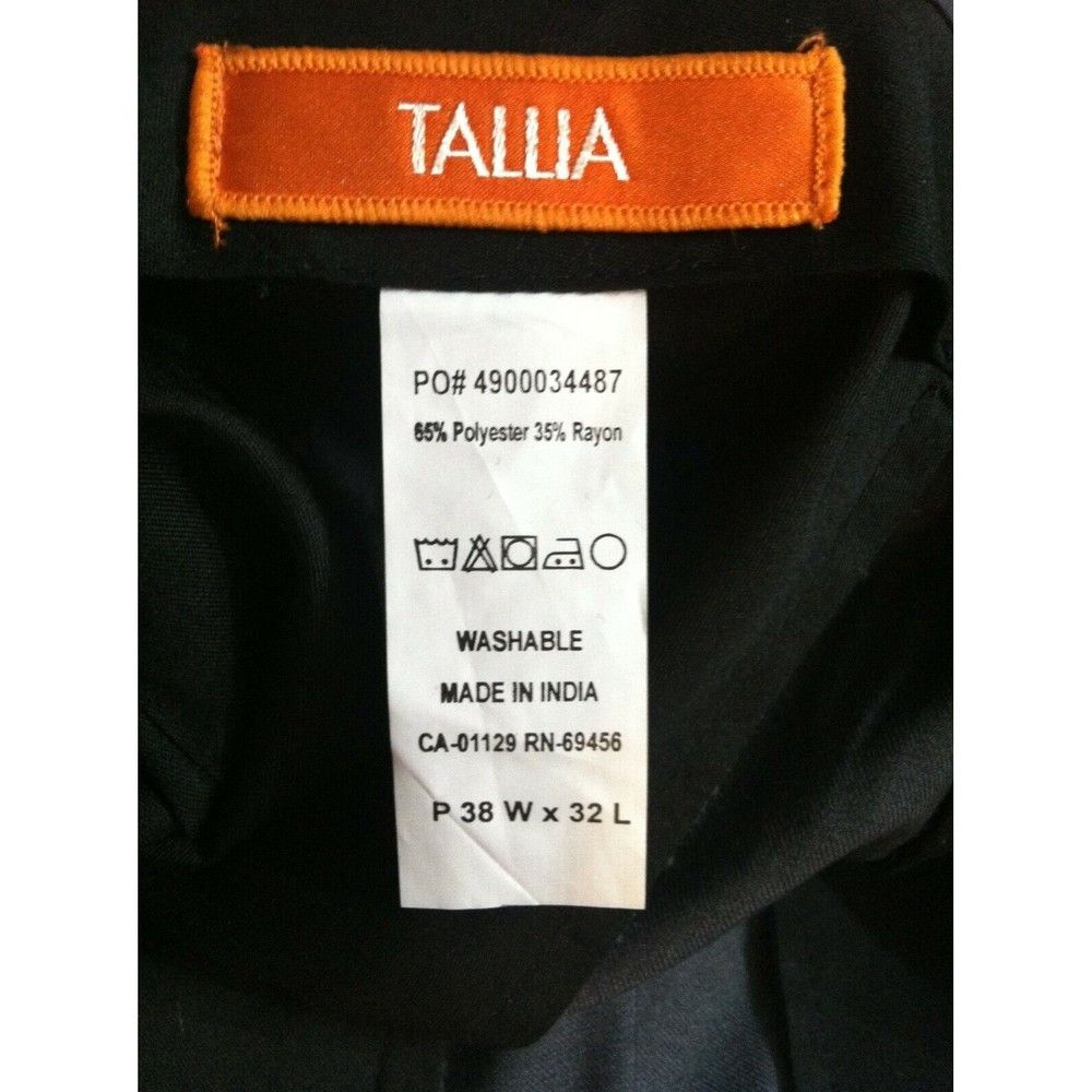Tallia TALLIA MENS NEW 65%POLYESTER 35%RAYON DRESS PANTS SIZE:38/32 Size 38L - 3 Thumbnail