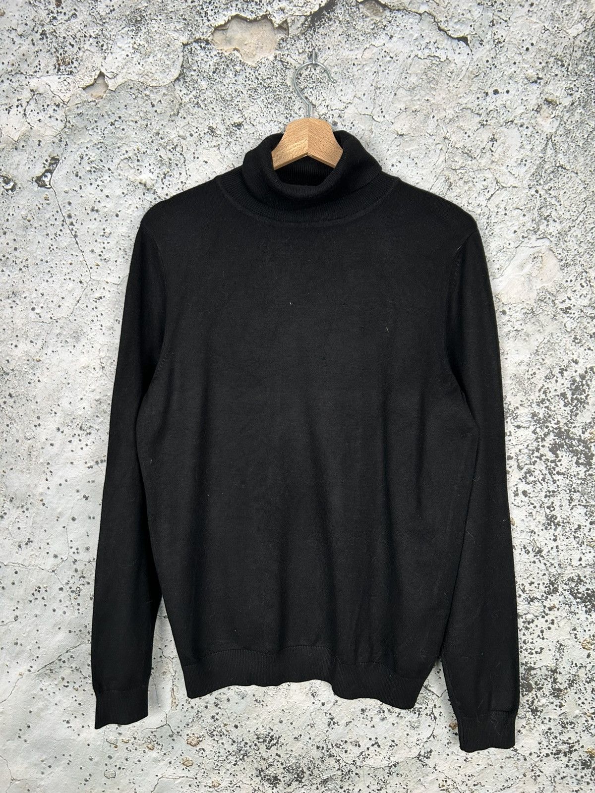 Vintage Vintage Black Turtleneck Sweater Basic Classic Size US M / EU 48-50 / 2 - 1 Thumbnail