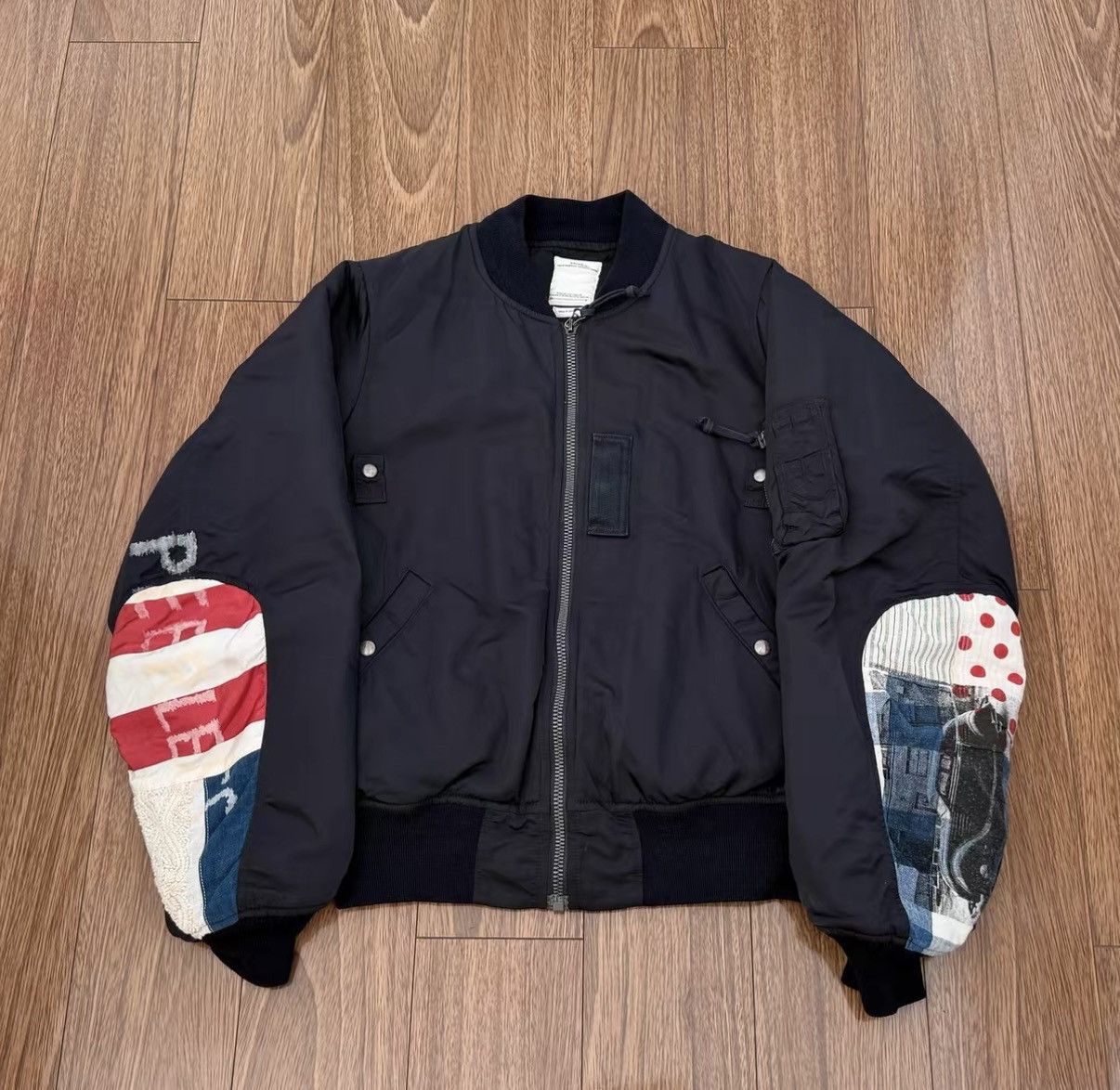 Visvim VISVIM THORSON JKT COLLAGE 19SS MA-1 mud-dyed jacket Size US L / EU 52-54 / 3 - 1 Thumbnail