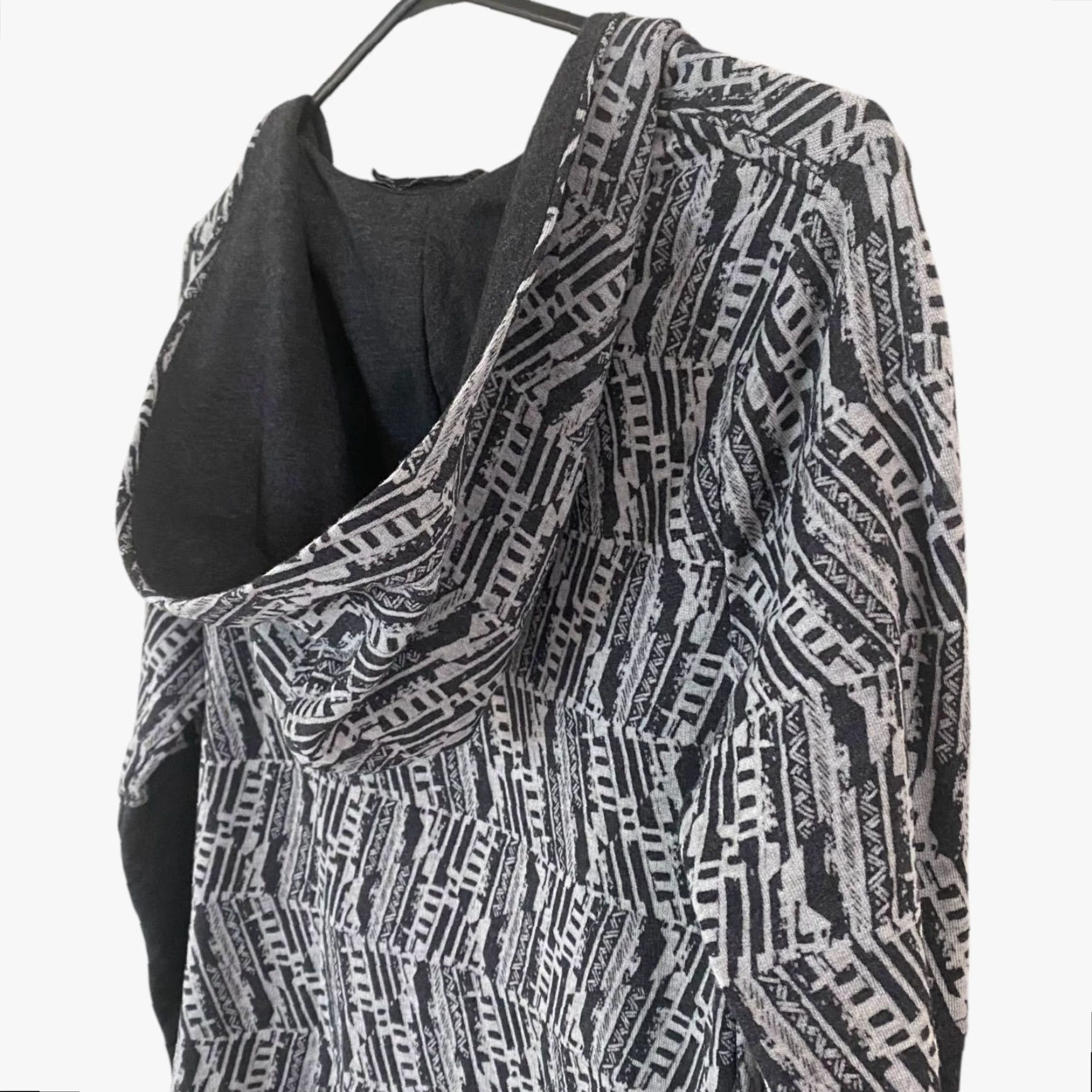 Prana Prana Graceful Wrap Cardigan Women's S Lightweight Hooded Open-Front Sweater Gray Bohemian Size S / US 4 / IT 40 - 6 Thumbnail