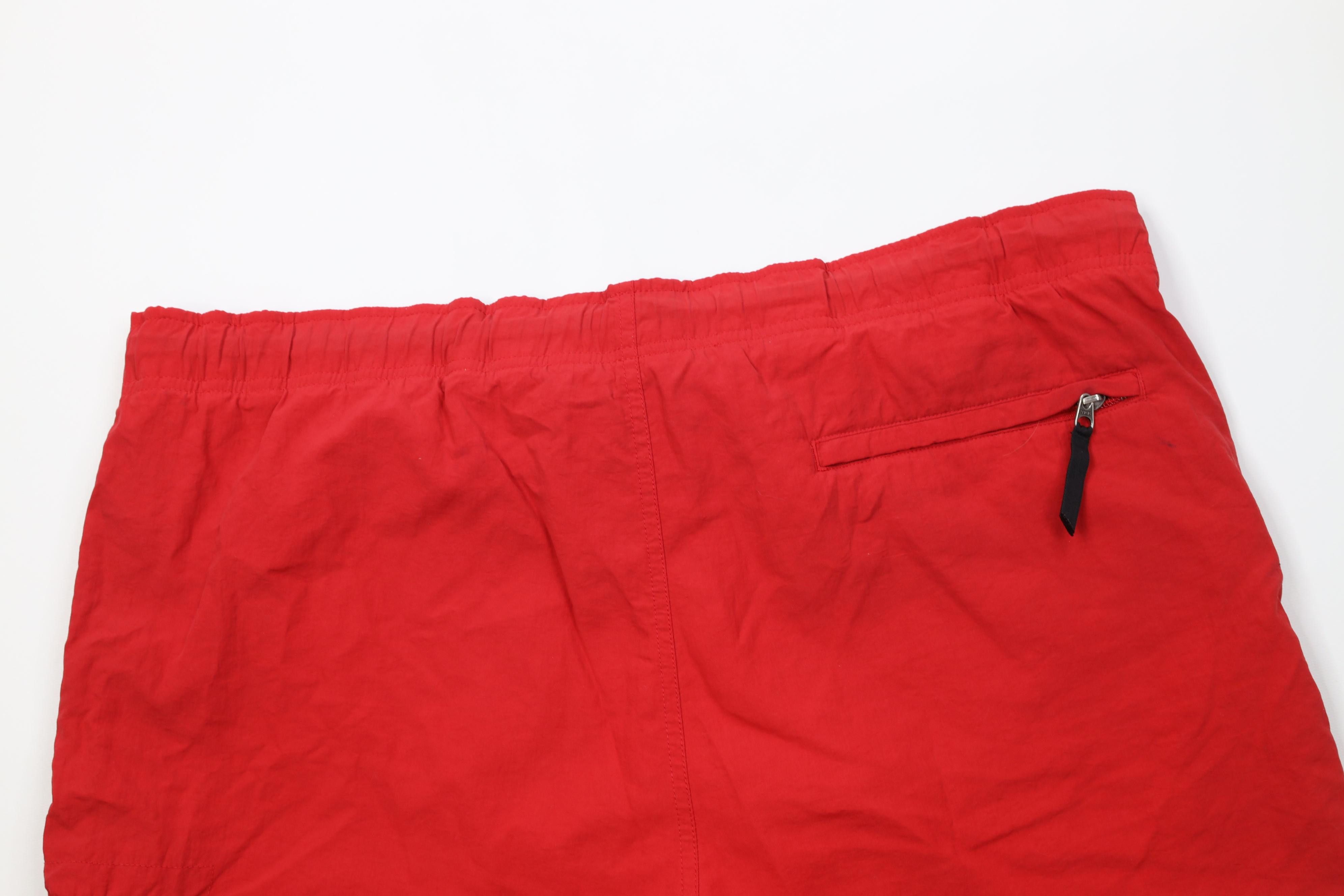 Polo Ralph Lauren Vintage 90s Ralph Lauren Lined Swim Trunks Shorts Red Nylon Size US 34 / EU 50 - 10 Thumbnail