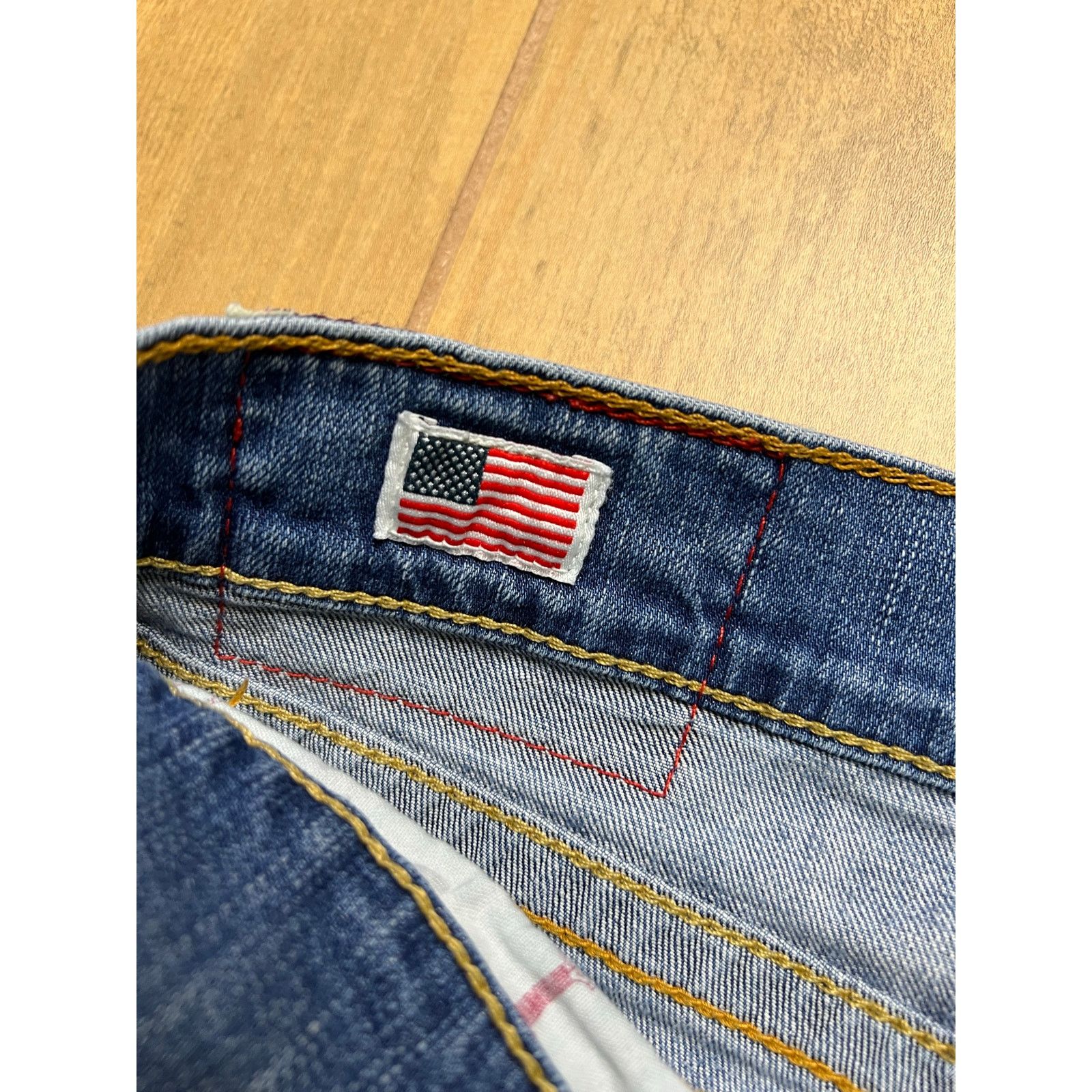 True Religion True Religion Jeans Mens 36X28 Blue Ricky Straight Leg Y2K Size US 36 / EU 52 - 5 Thumbnail