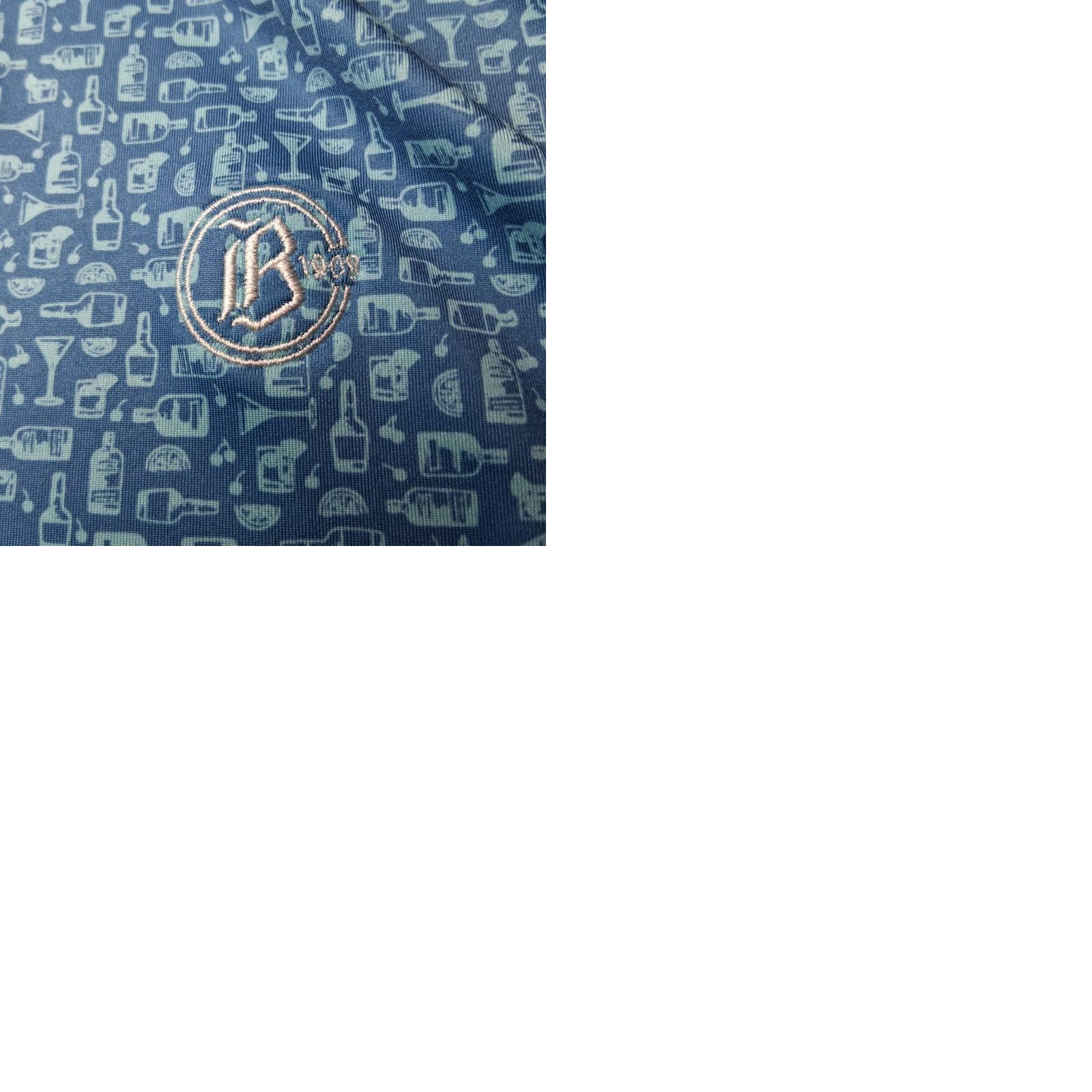 Peter Millar VINTAGE Peter Millar Summer Comfort Polo Shirt Men XXL Blue Martini Liquor Coctails Golf Shirt Size US XXL / EU 58 / 5 - 9 Thumbnail
