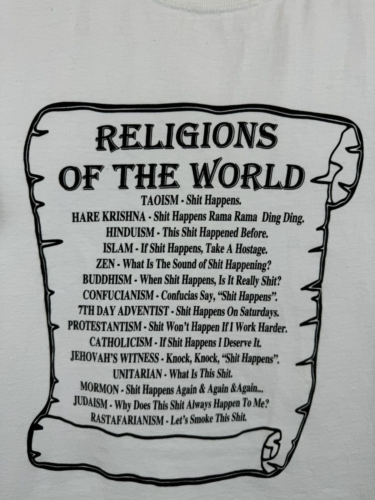 Other Vintage Funny Tee Religions Of The World Size US S / EU 44-46 / 1 - 3 Thumbnail