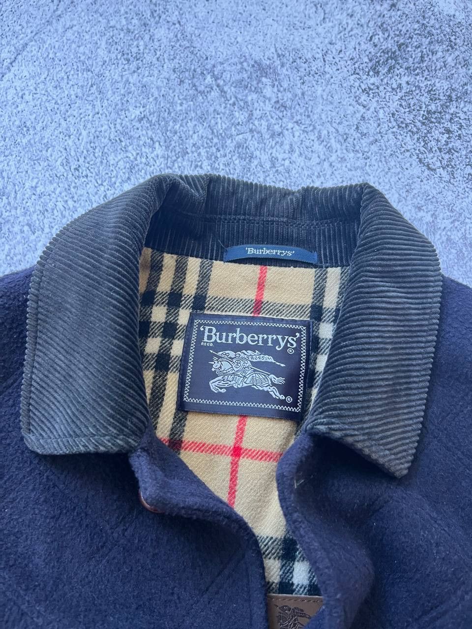 Burberry × Designer × Vintage Burberry london wool/lana mens coat jacket 90s Size US L / EU 52-54 / 3 - 3 Thumbnail