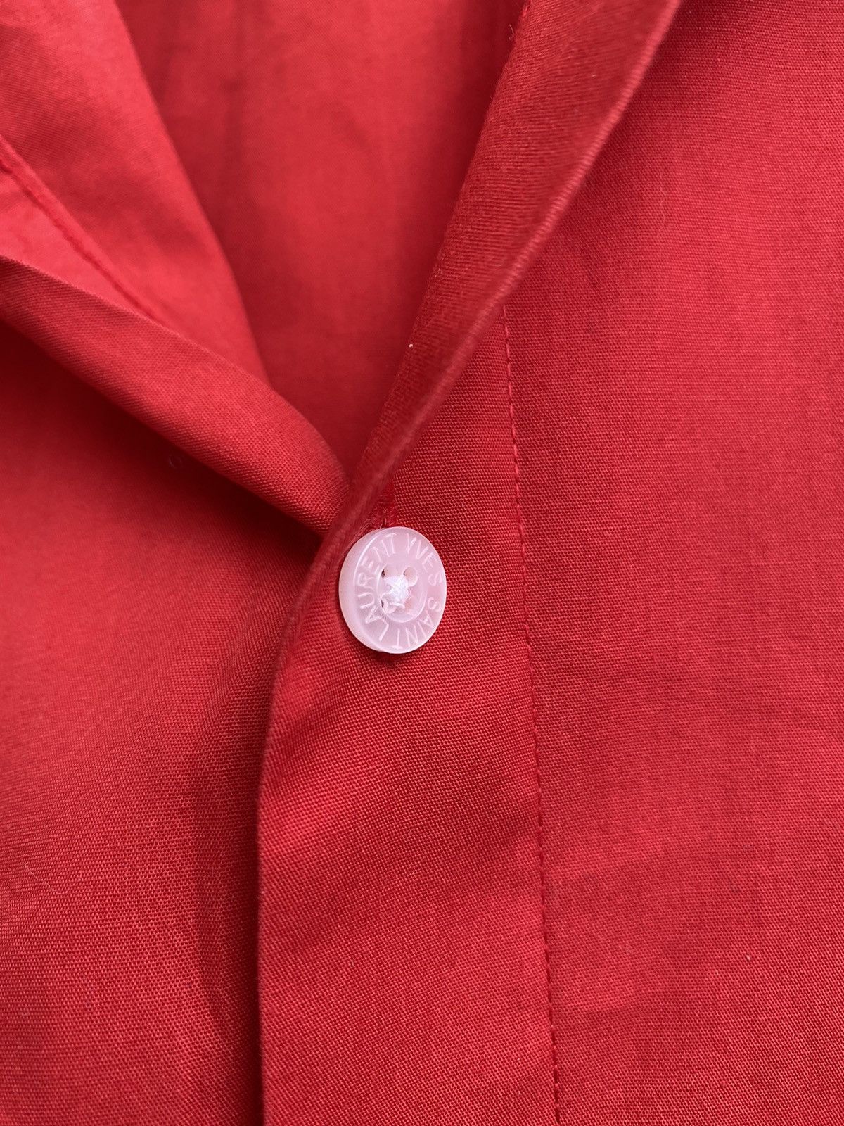 Yves Saint Laurent Summer YSL Shirt Red Button Up Size US L / EU 52-54 / 3 - 15 Thumbnail